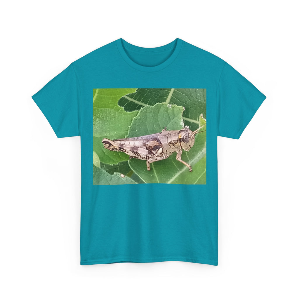Grasshopper Photo Tee — Realistic Insect Nature T-Shirt