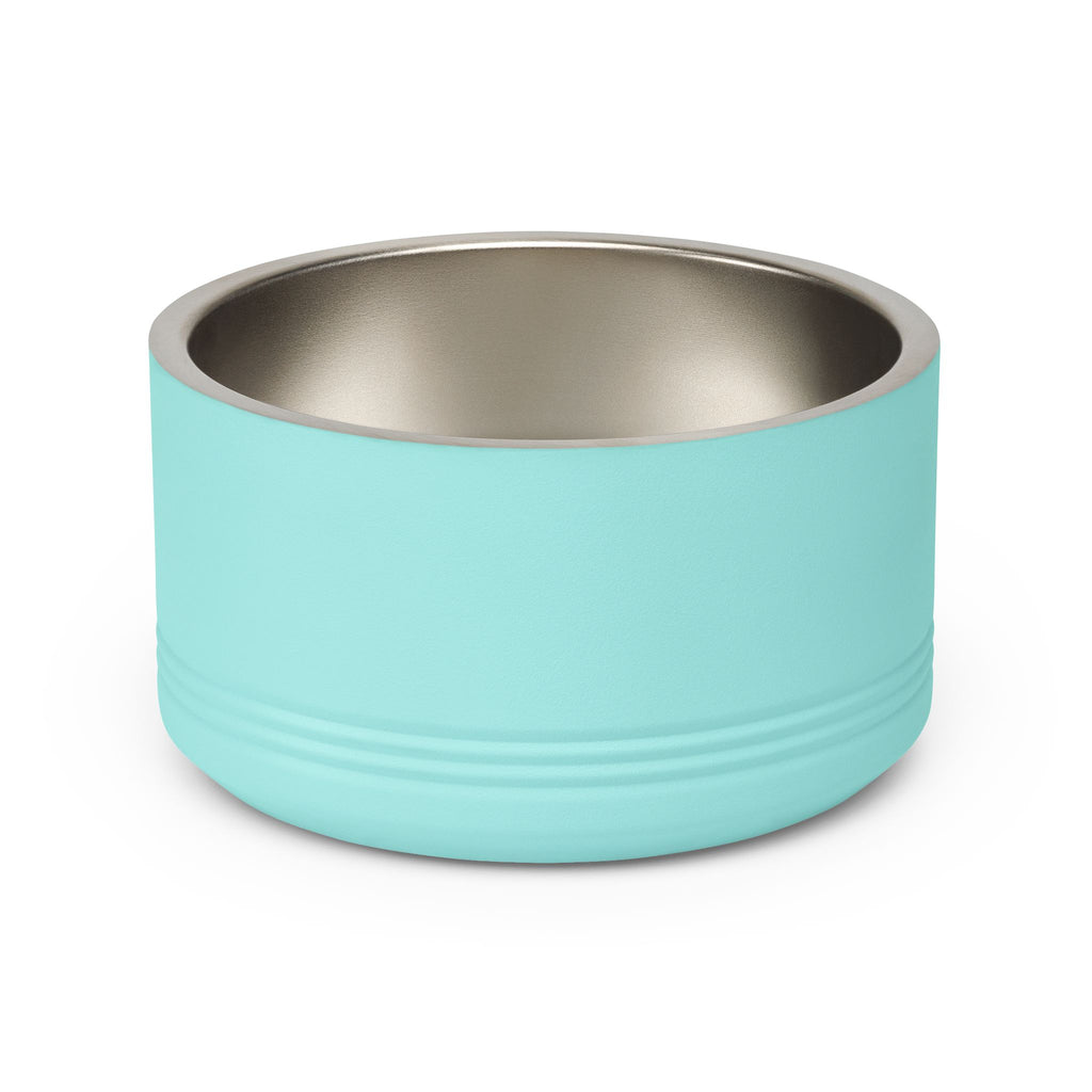 Cute Dog Face Stainless Steel Pet Bowl — 18 oz Cute Minimalist Dog Food & Water Dish