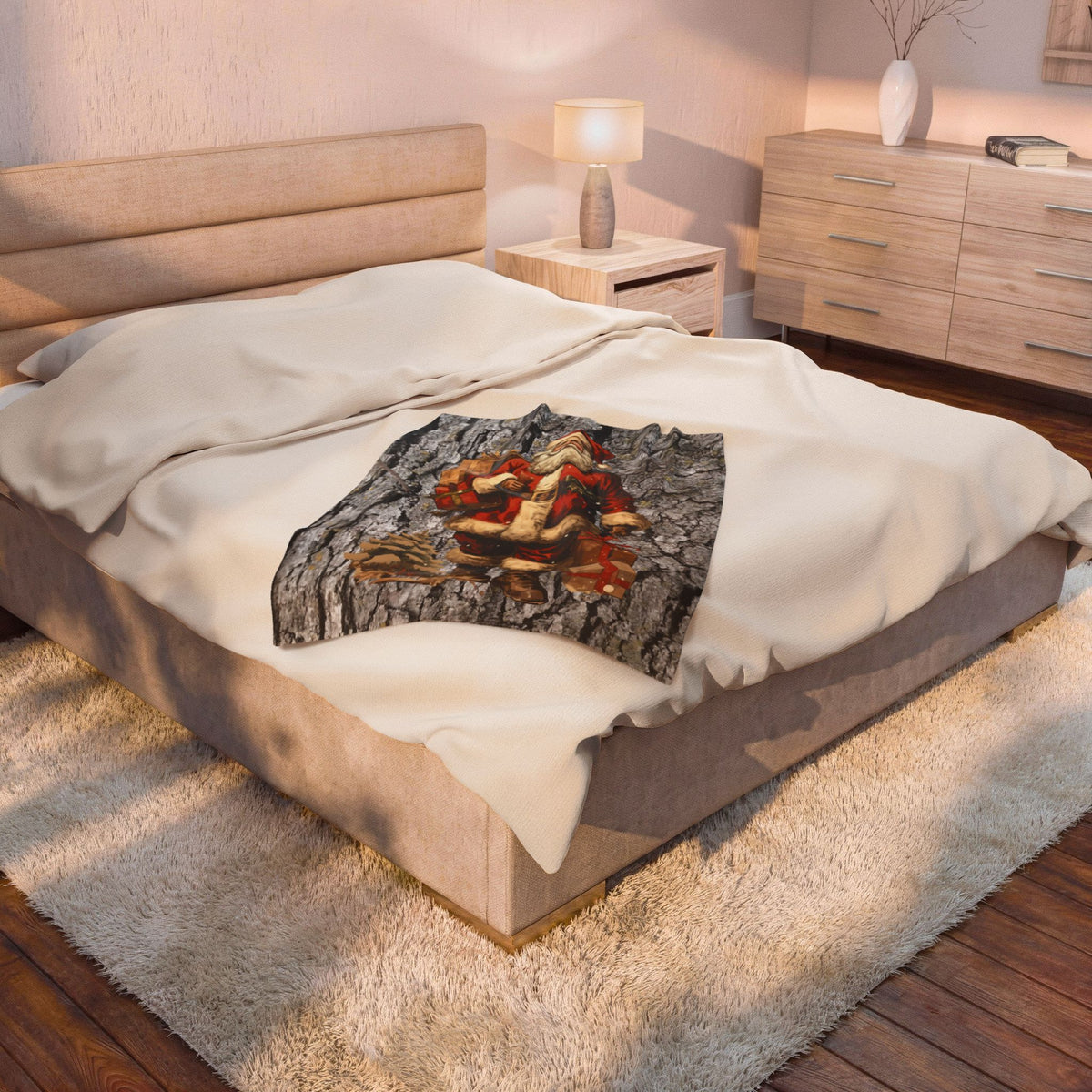 Santa Claus Plush Velveteen Blanket