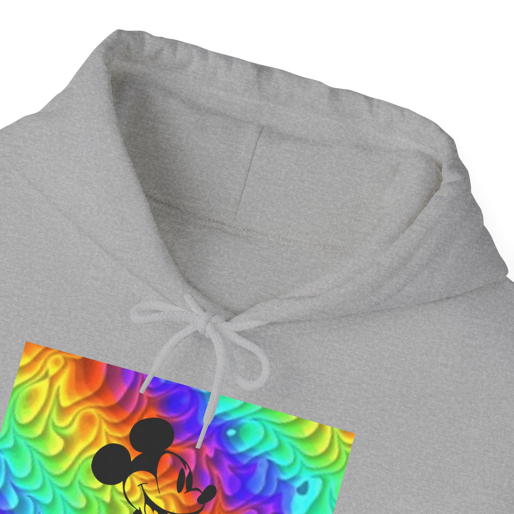 Mickey Mouse Rainbow Colors Unisex Heavy Blend Hooded Sweatshirt Warm & Cozy