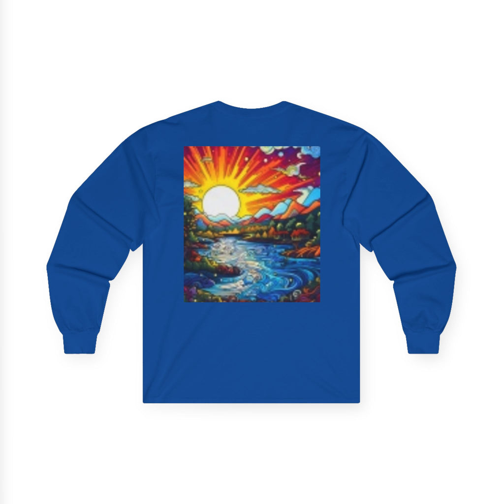 Classic Red Convertible Long Sleeve T-shirt — Vintage Sports Car Graphic