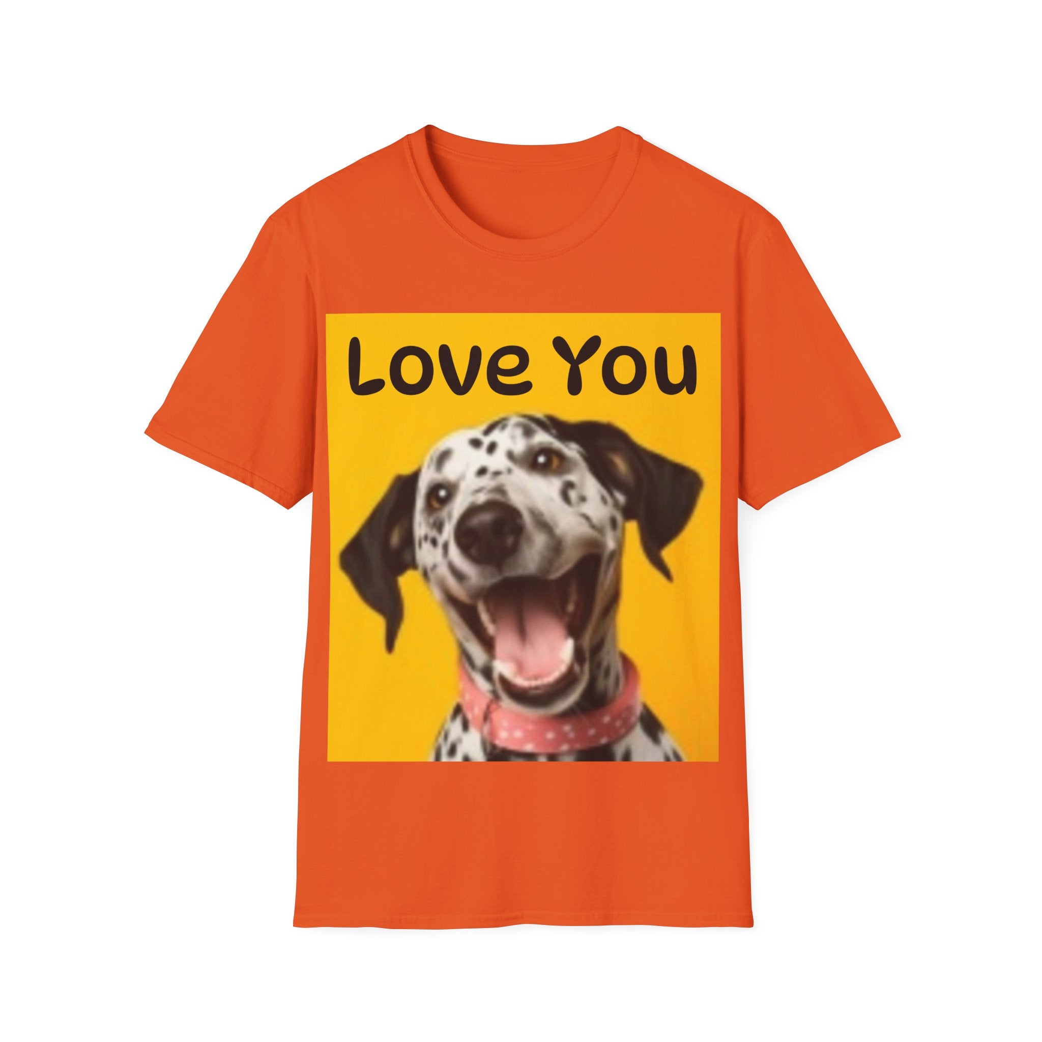 Dog Love You & Beautiful Sunset Unisex Softstyle T-Shirt Pet Lovers T-shirt