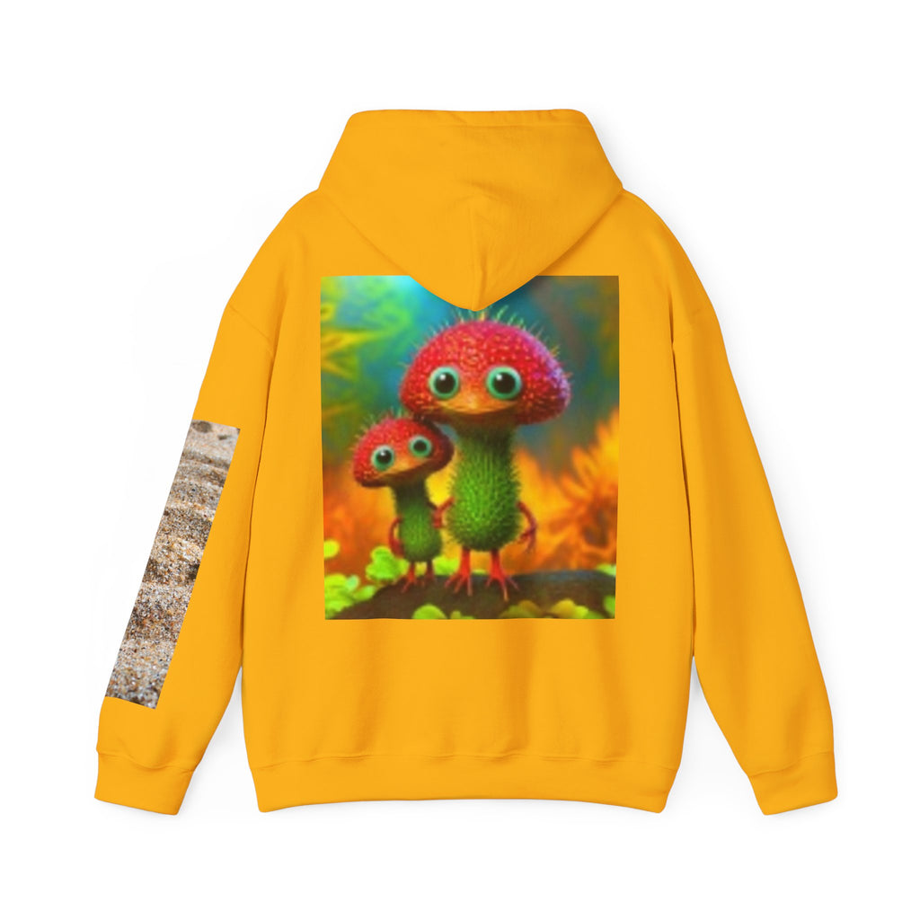 Mushroom Friends Hoodie — Cute Colorful Fungi Illustration Pullover