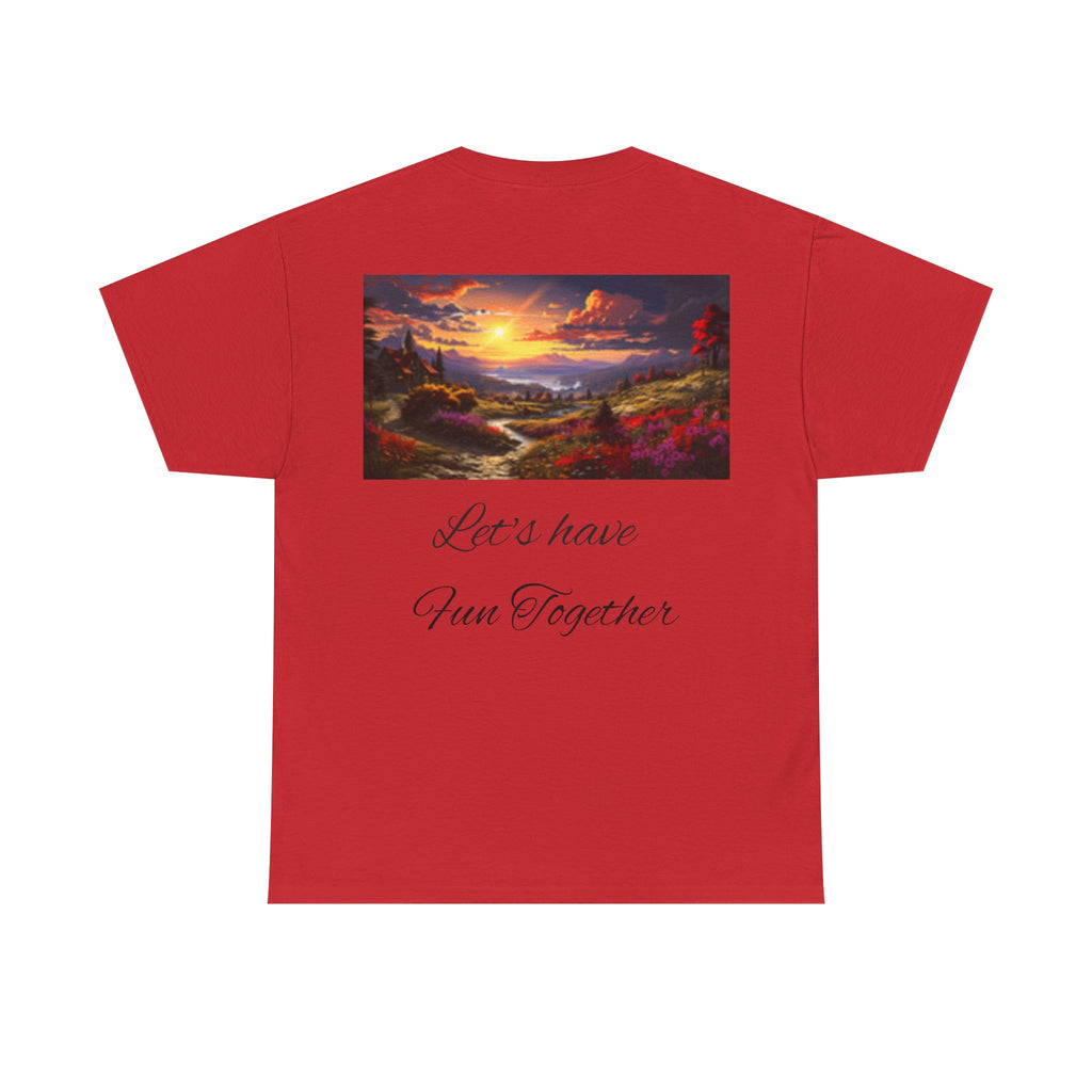 Pinup Beach Girl & Sunset T-Shirt — Retro Bikini Pin-Up Graphic T-shirt