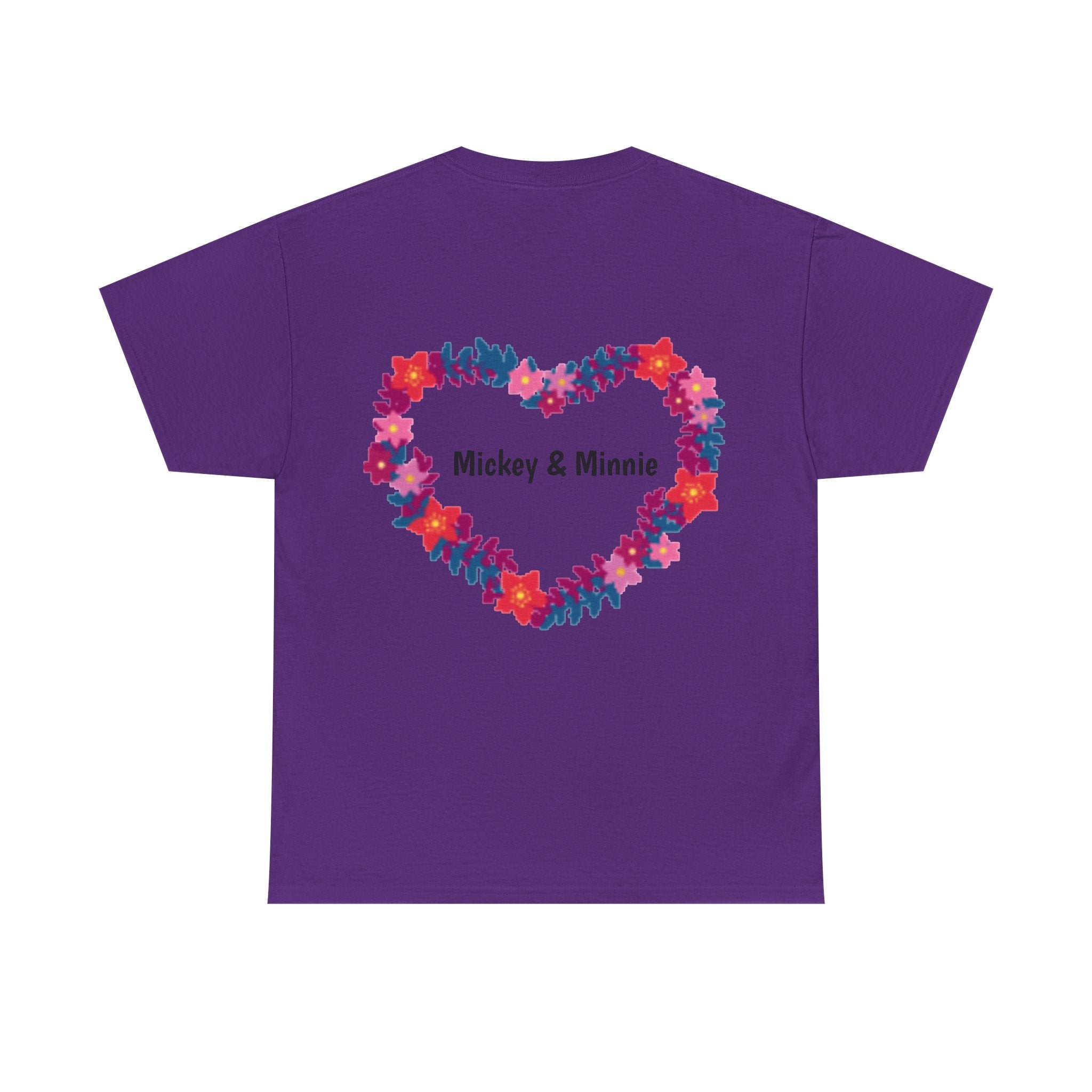 Classic Cartoon Mickey Mouse & Minnie Mouse Graphic T-shirt