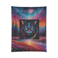 Black Cat Sunset Comforter — Lightweight Cozy Bedding for Bedroom