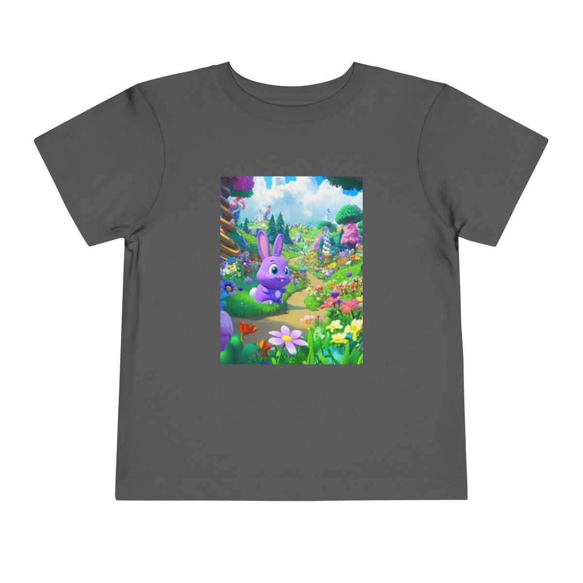 Toddler Tee — Colorful Bunny Garden Kids T‑Shirt