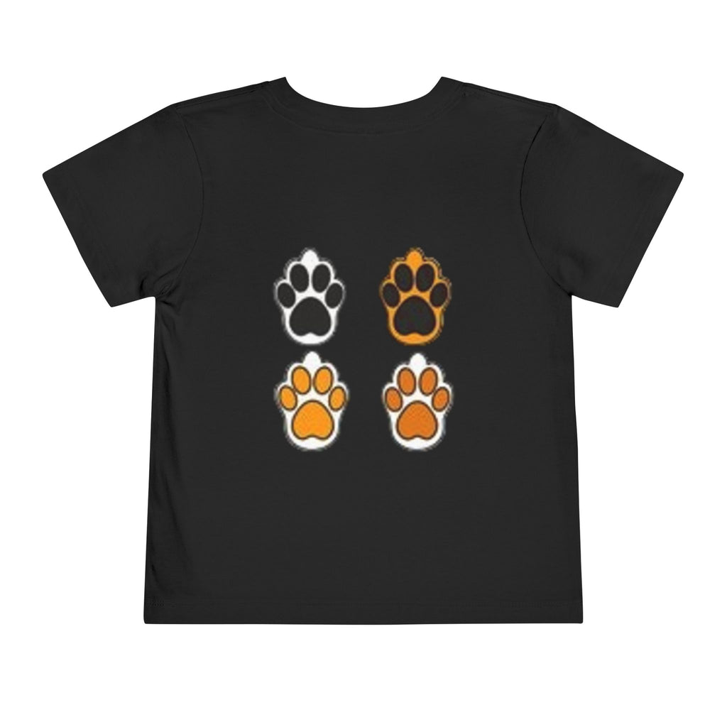 Toddler Tee — Playful Kitten and Fishbowl Graphic
