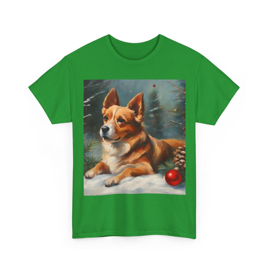 Corgi Christmas Tee — Festive Holiday Dog Shirt with Ornament