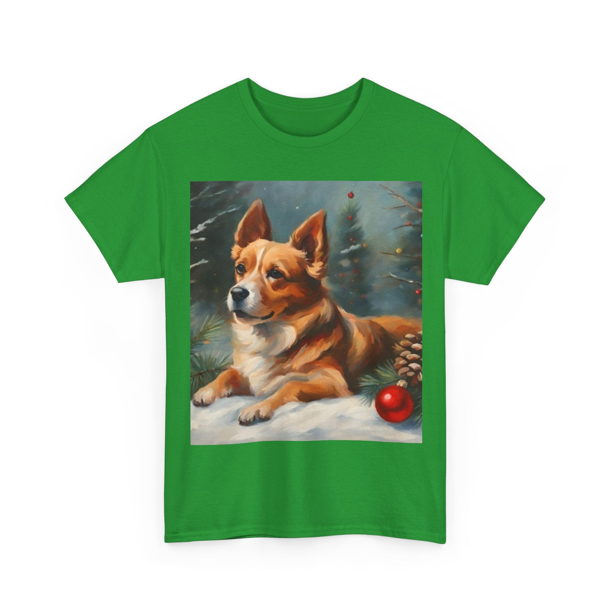 Corgi Christmas Tee — Festive Holiday Dog Shirt with Ornament