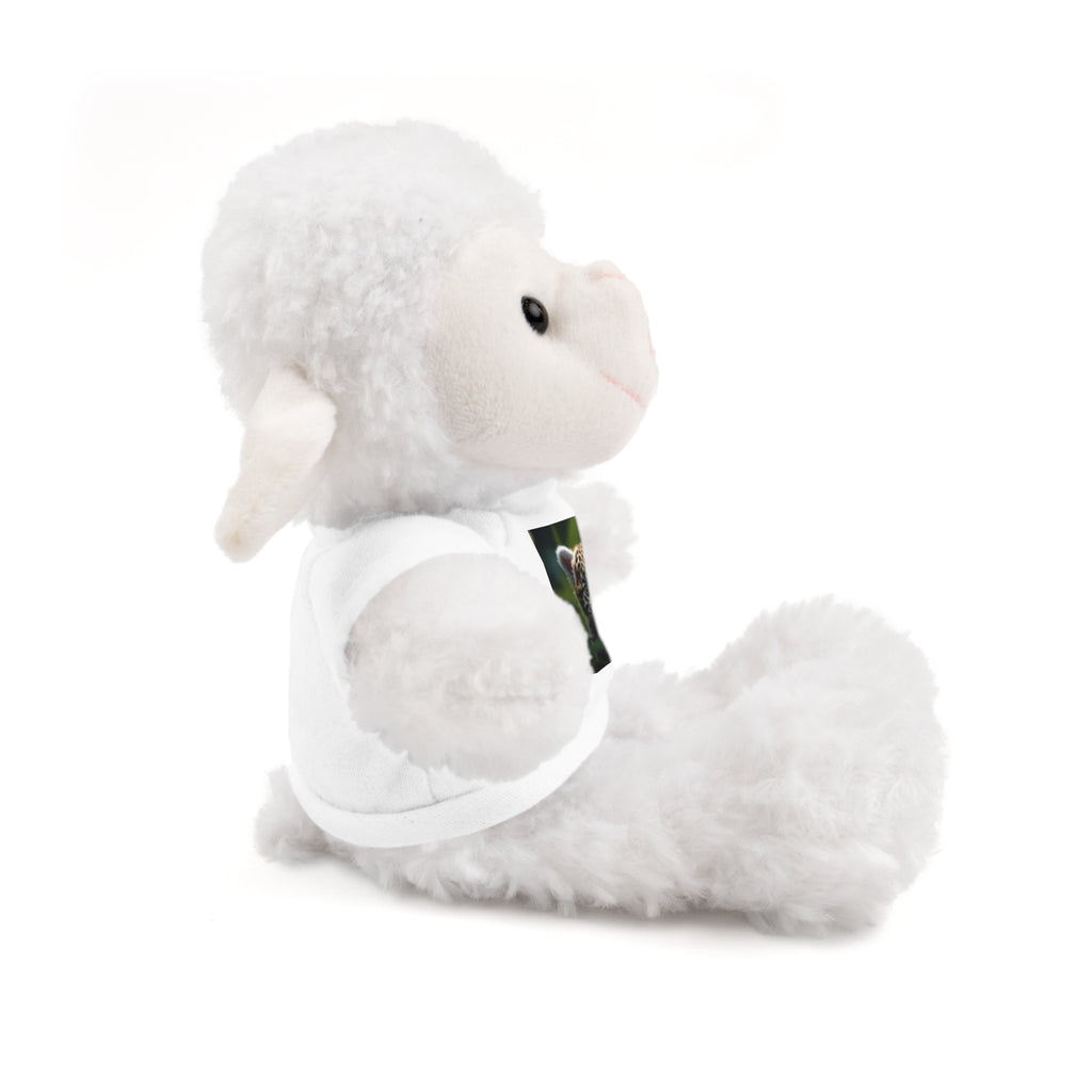 Plush Teddy Bear with Leopard Cub Tee — Cute Animal Gift for Kids & Wildlife Lovers