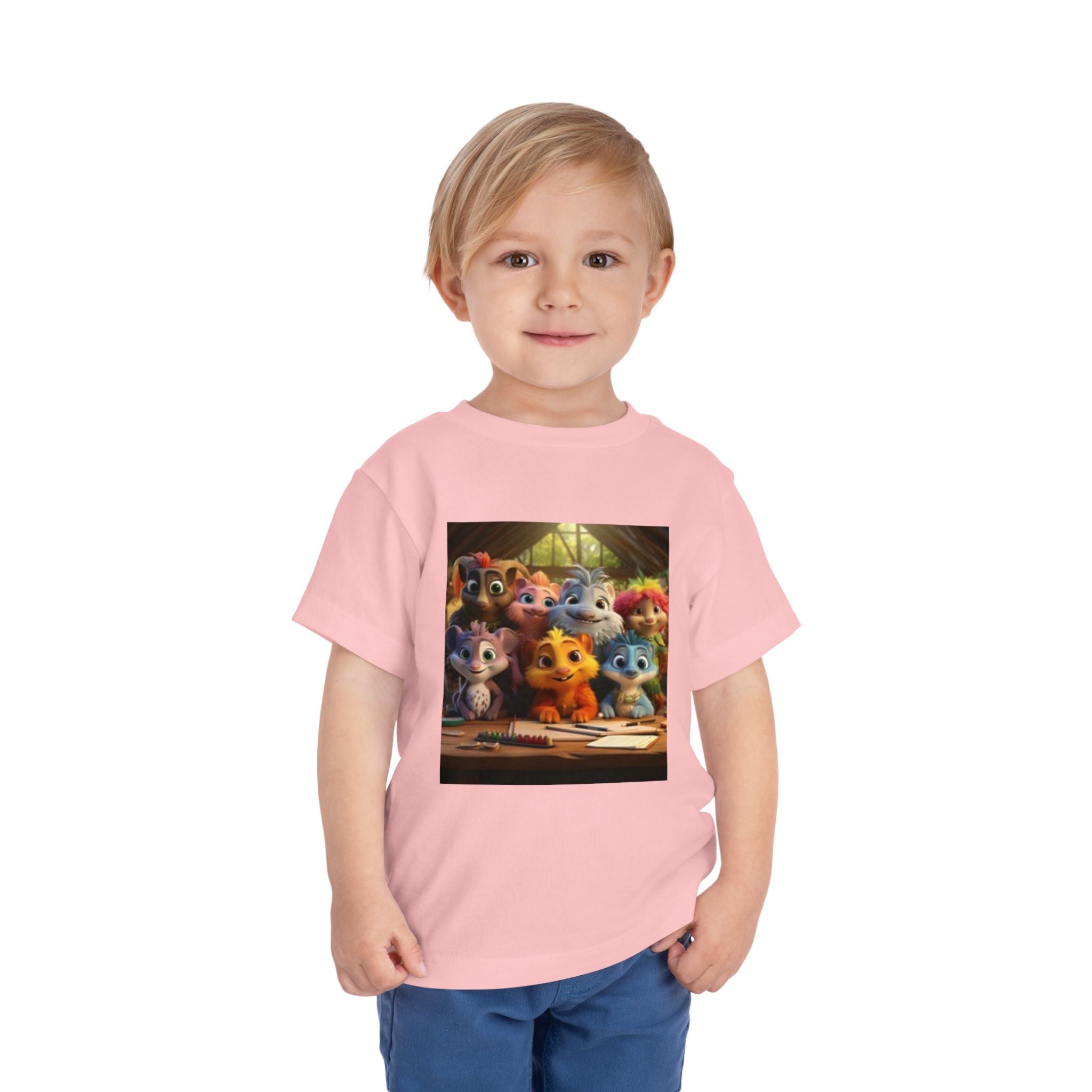 Toddler T-shirt— Cute Cartoon Animal Friends "Friendship" Graphic Shirt