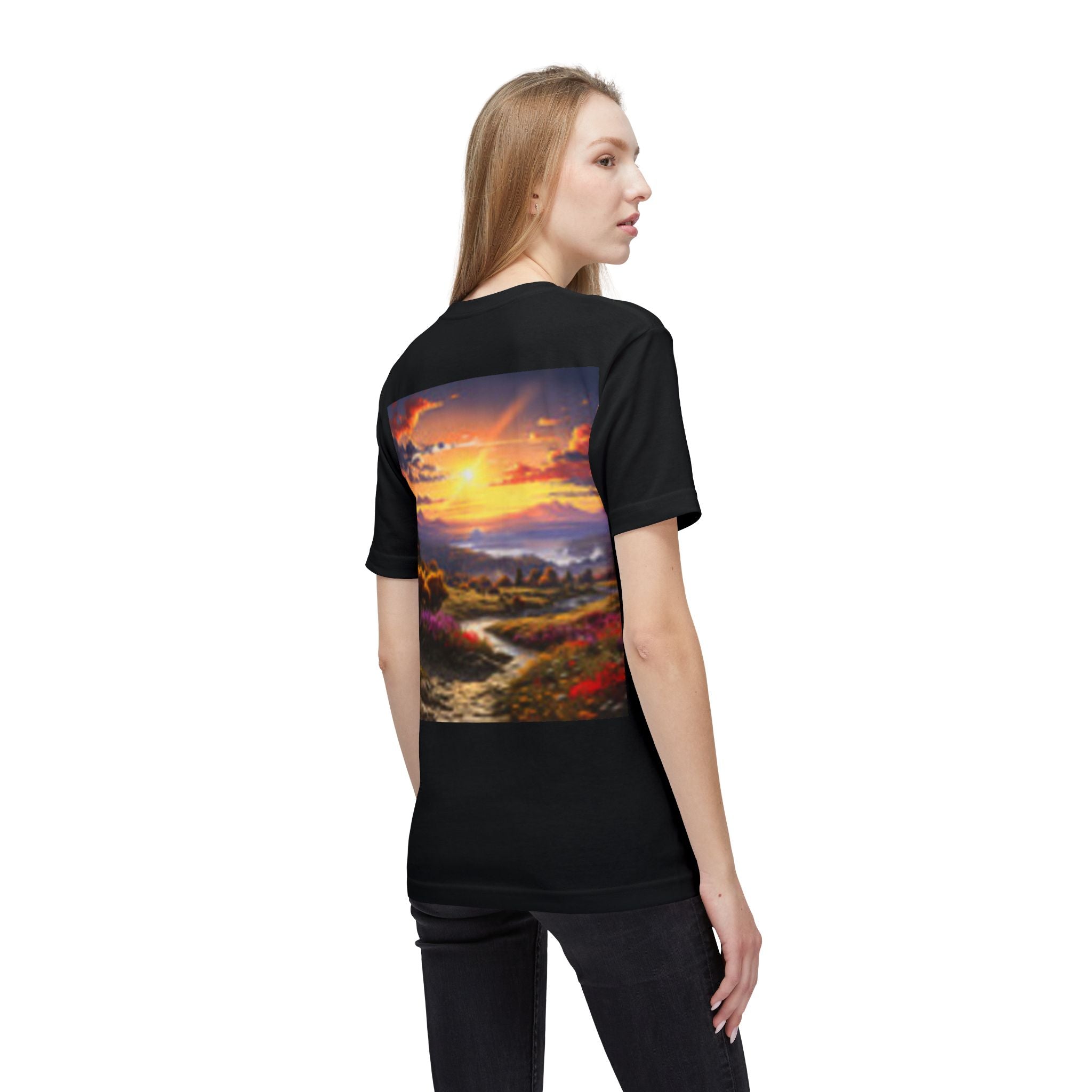 Wolf Spirit T‑Shirt — Scenic Sunset Landscape Graphic Tee