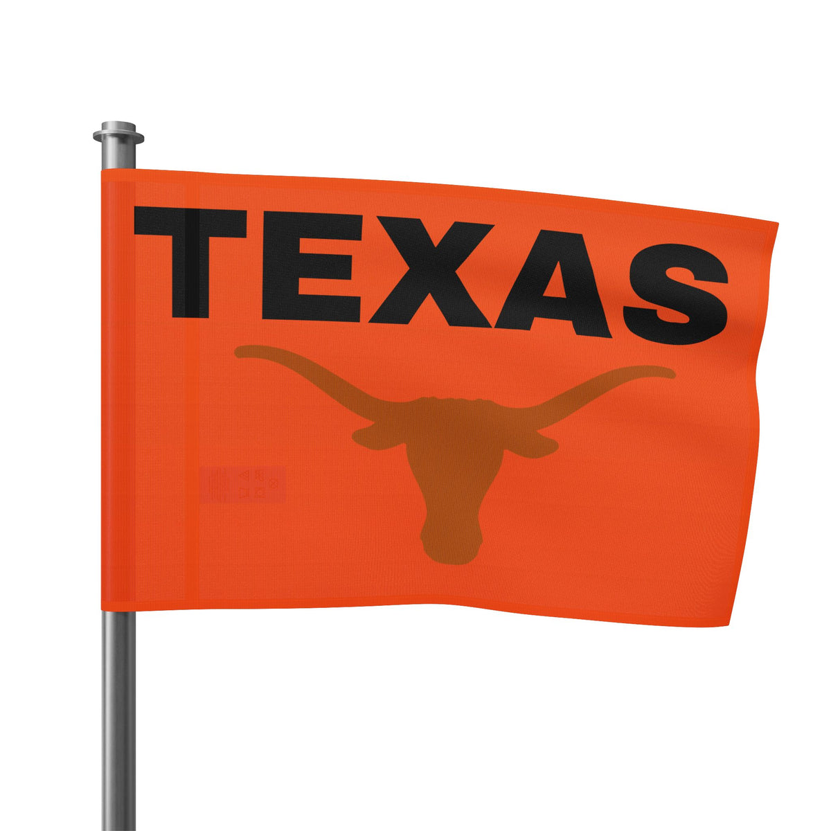 Texas Text Flag~Longhorn — Bold Retro State Pride Flag