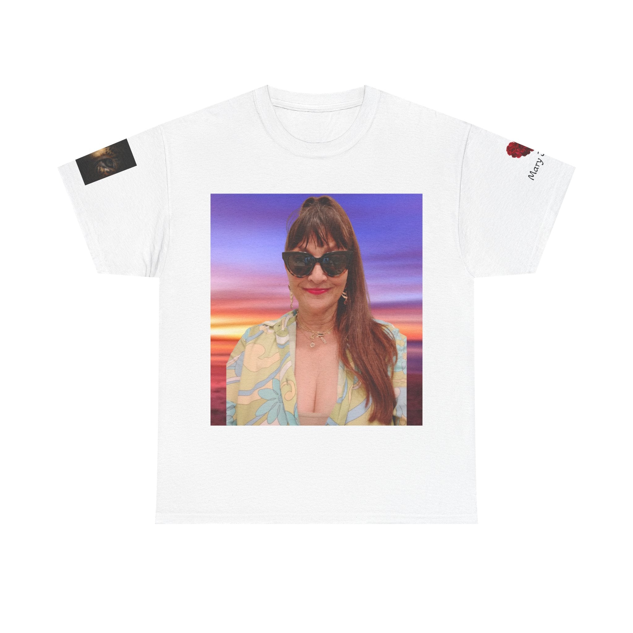 Mary Jordan  T-shirt— Retro Sunset Graphic T-Shirt