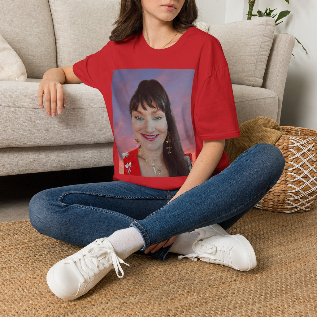 Mary Jordan T-Shirt — Smiling Woman Photo Print