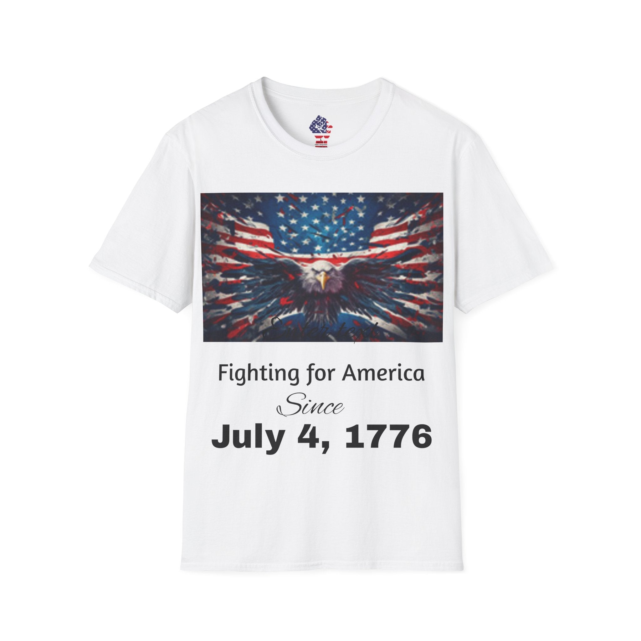 Patriotic Eagle T-Shirt — American Flag Bald Eagle I Love America!