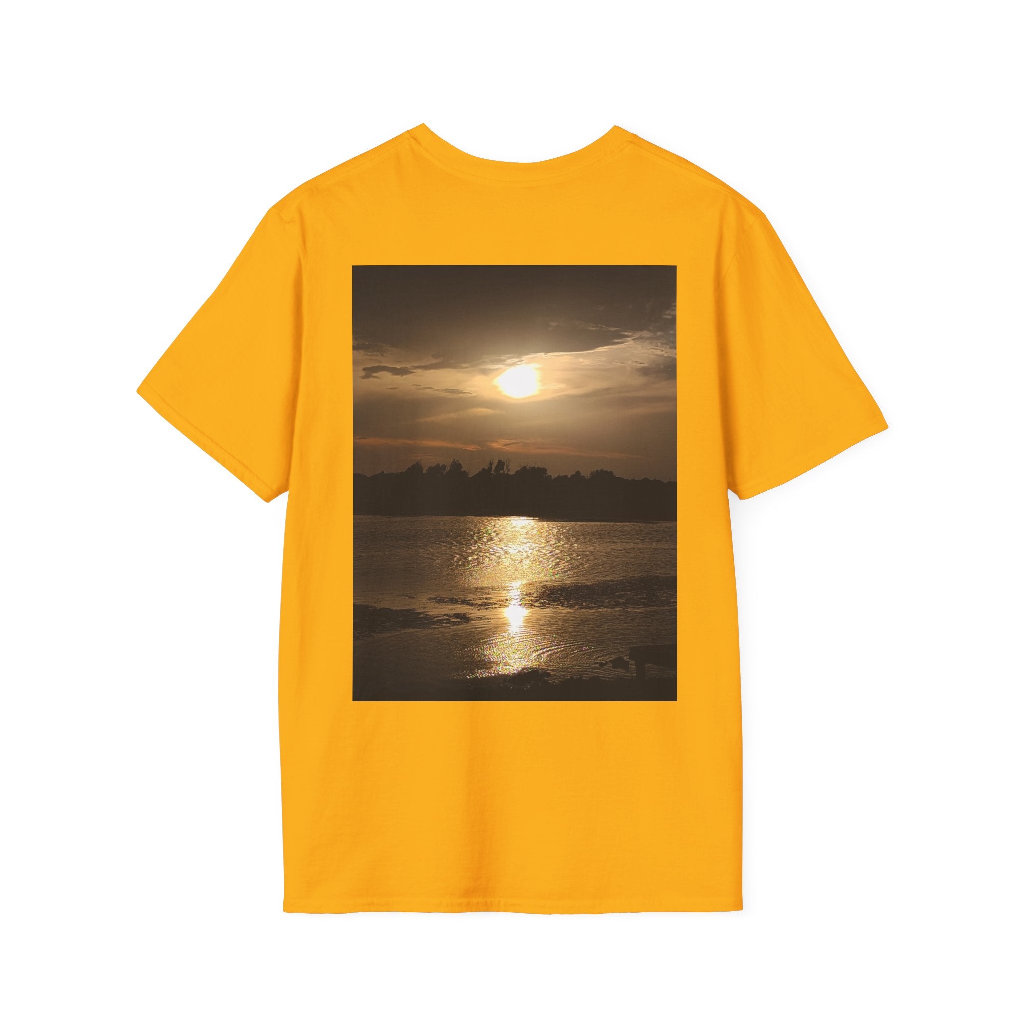 Dog Love You & Beautiful Sunset Unisex Softstyle T-Shirt Pet Lovers T-shirt