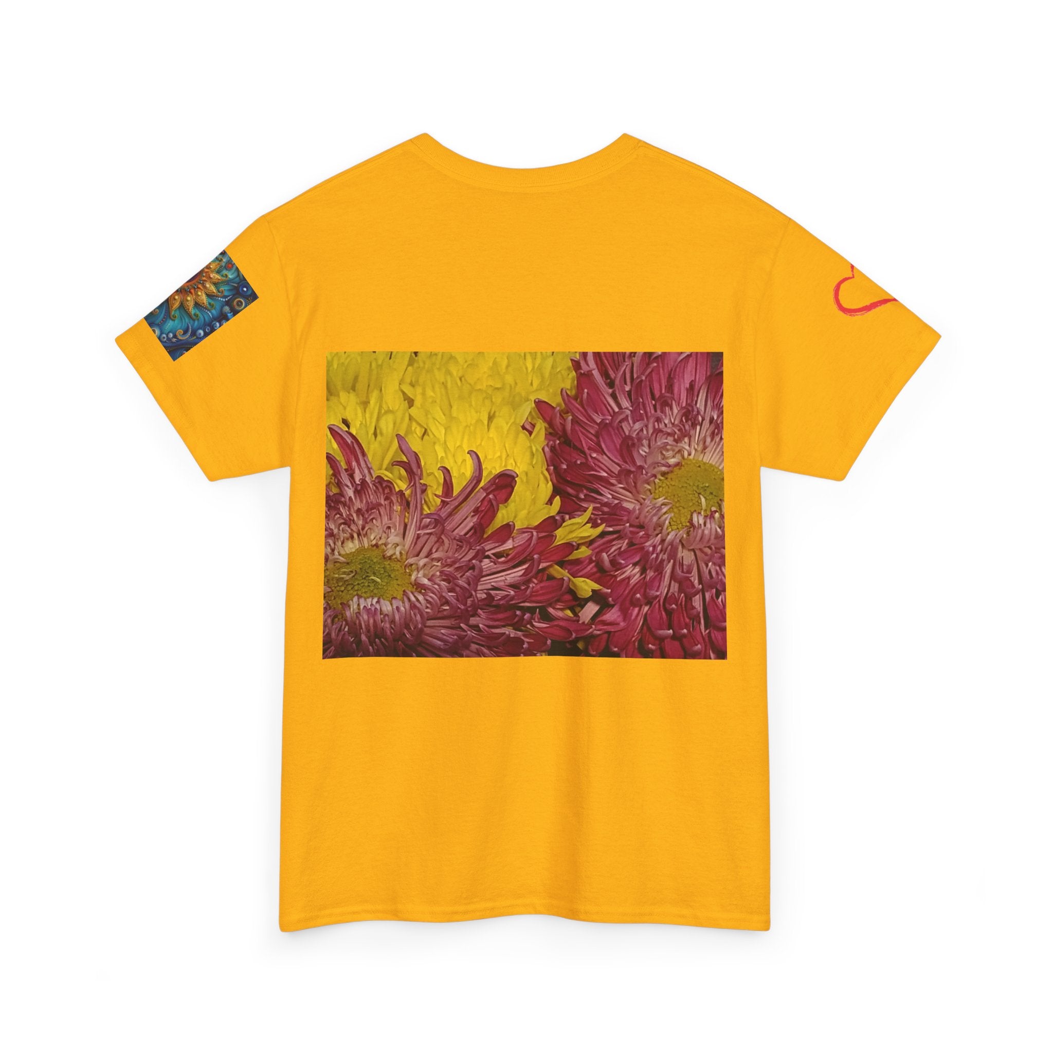 Floral Vase Graphic T-shirt — Minimal Botanical Bouquet T-Shirt
