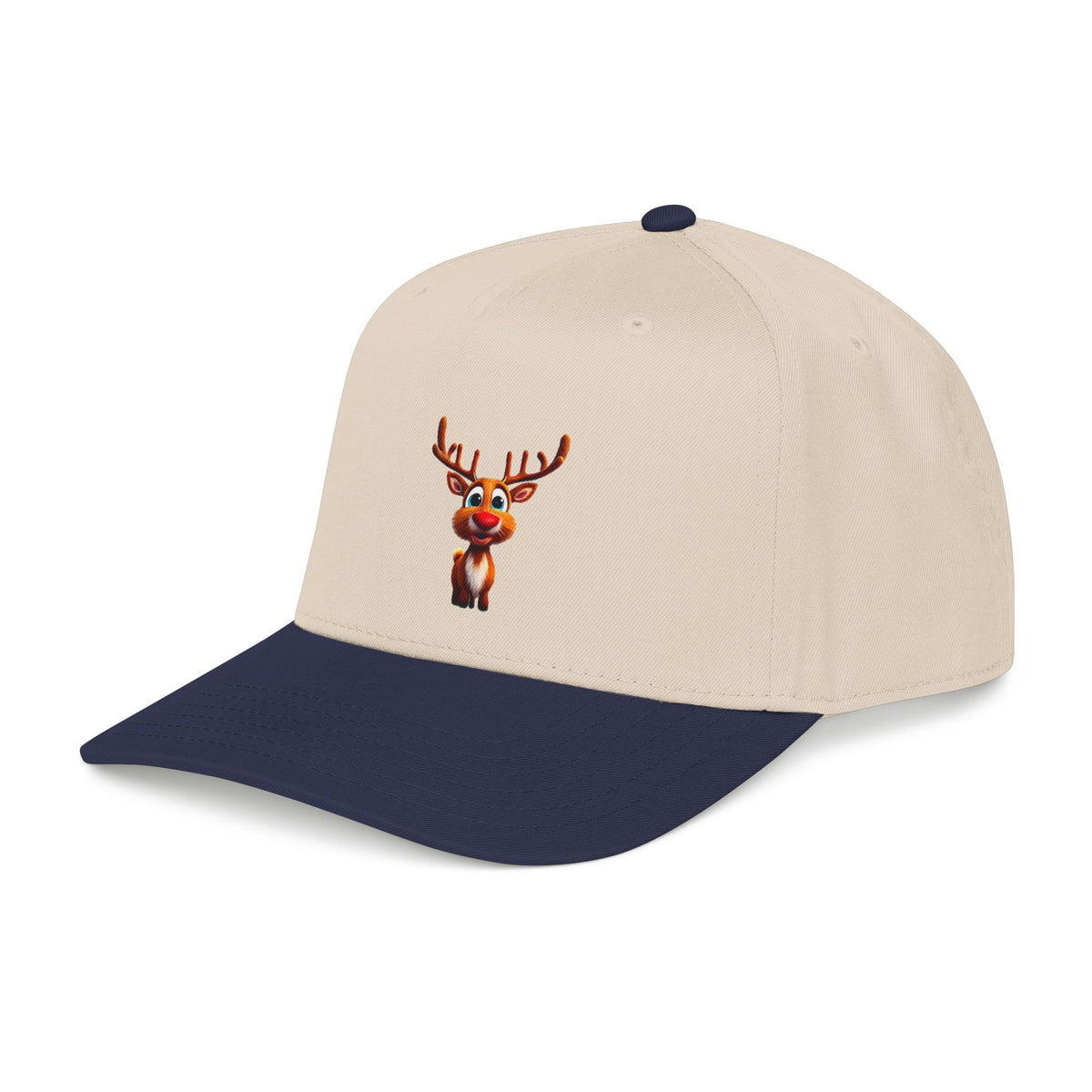 Cute Rudolph Reindeer Baseball Cap — Christmas Holiday Kids & Adult Hat