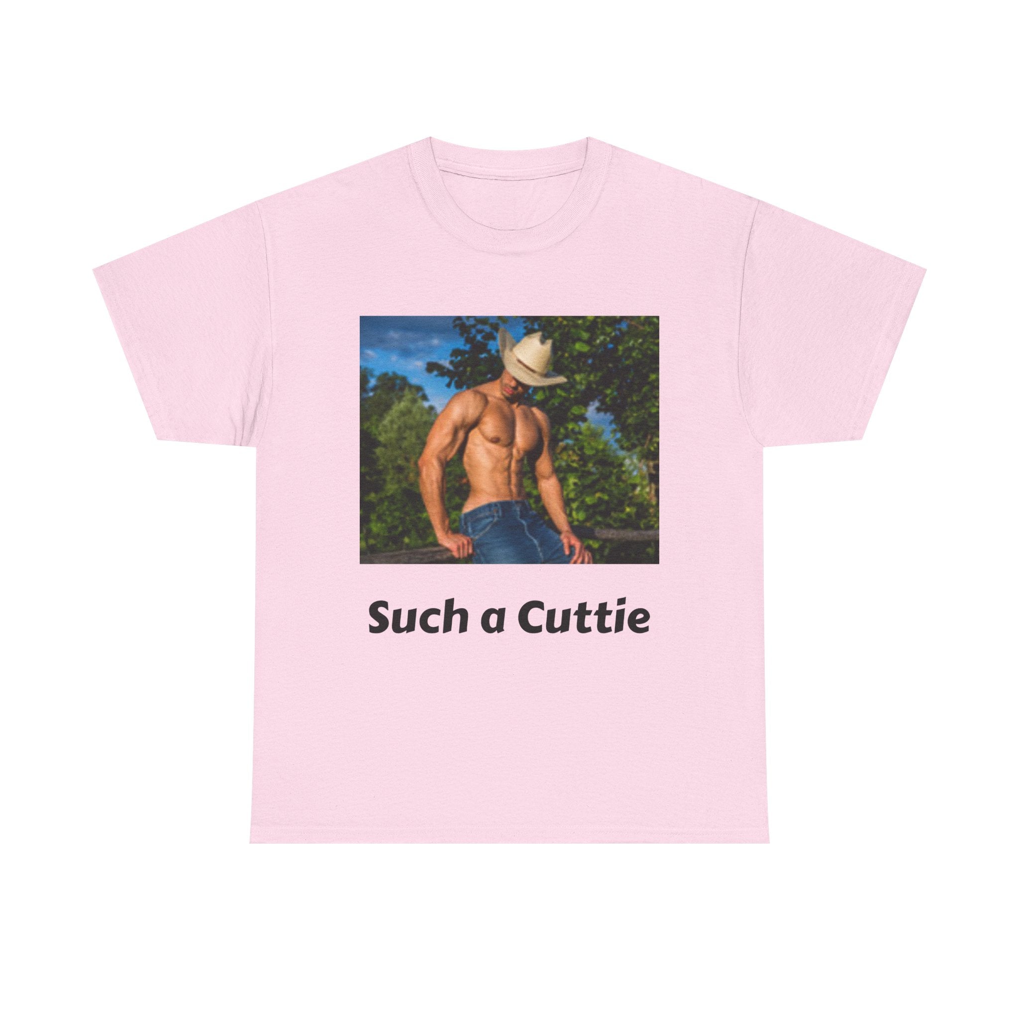 Cowboy with Muscles Not Wearing Shirt T-shirt