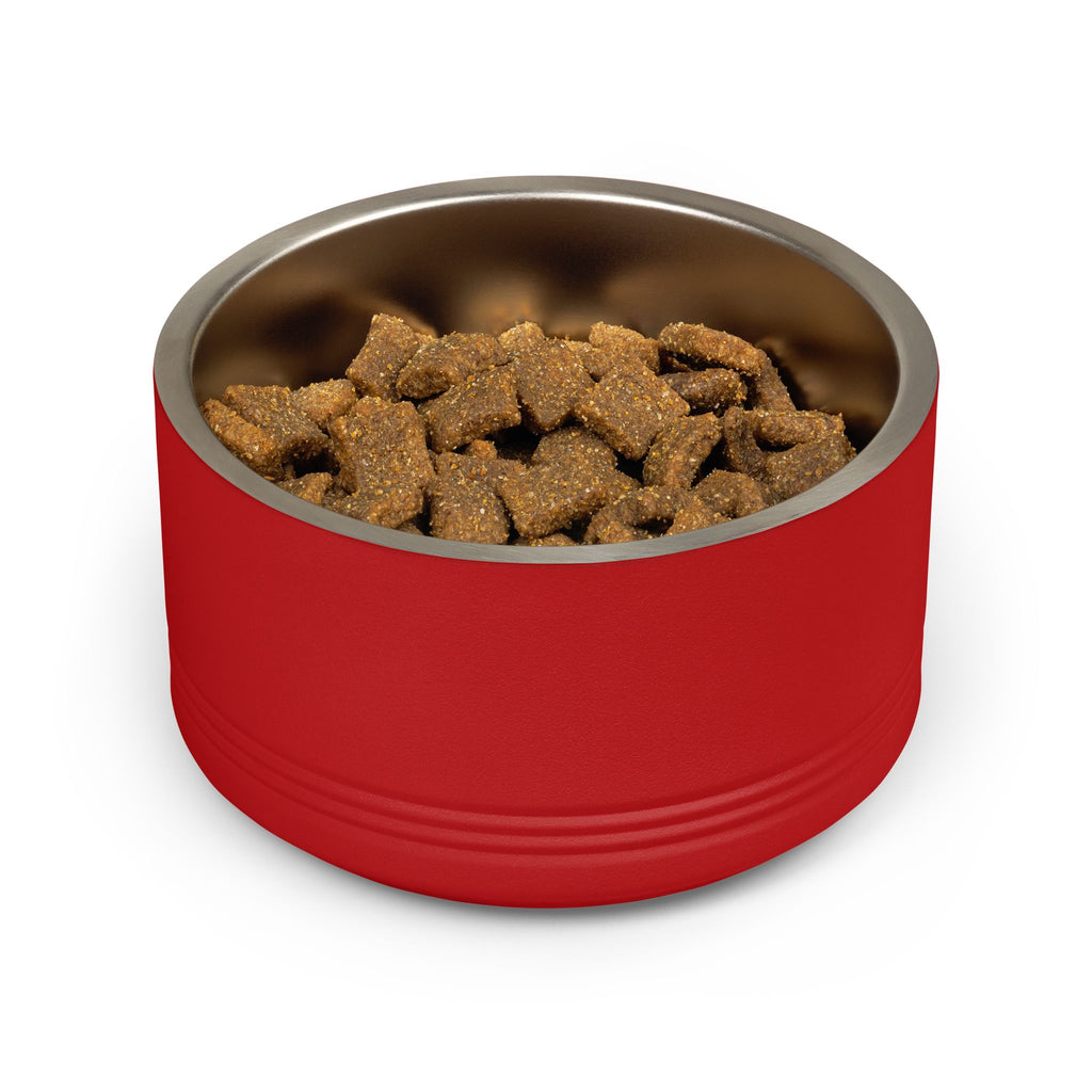 Cute Dog Face Stainless Steel Pet Bowl — 18 oz Cute Minimalist Dog Food & Water Dish