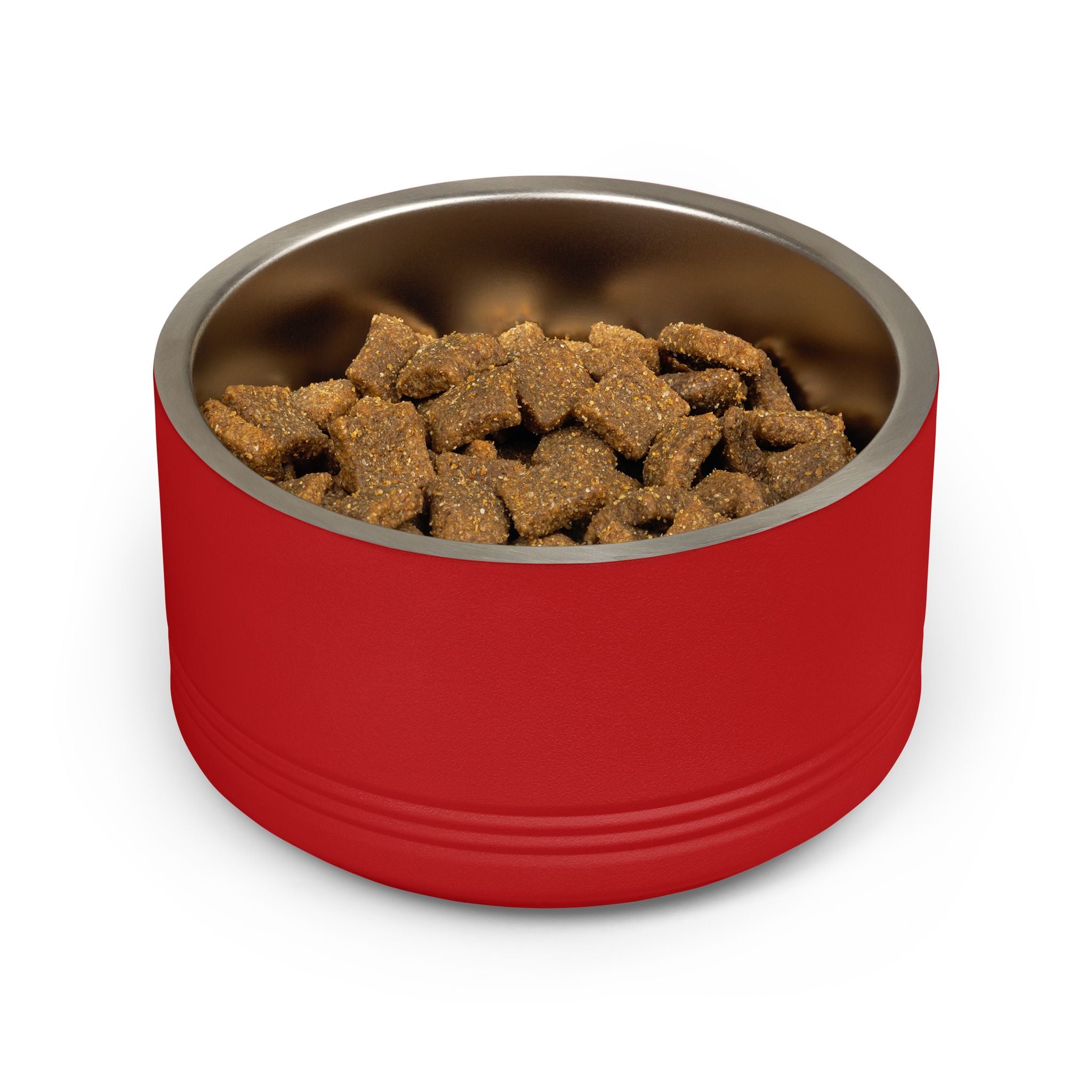 Cute Dog Face Stainless Steel Pet Bowl — 18 oz Cute Minimalist Dog Food & Water Dish