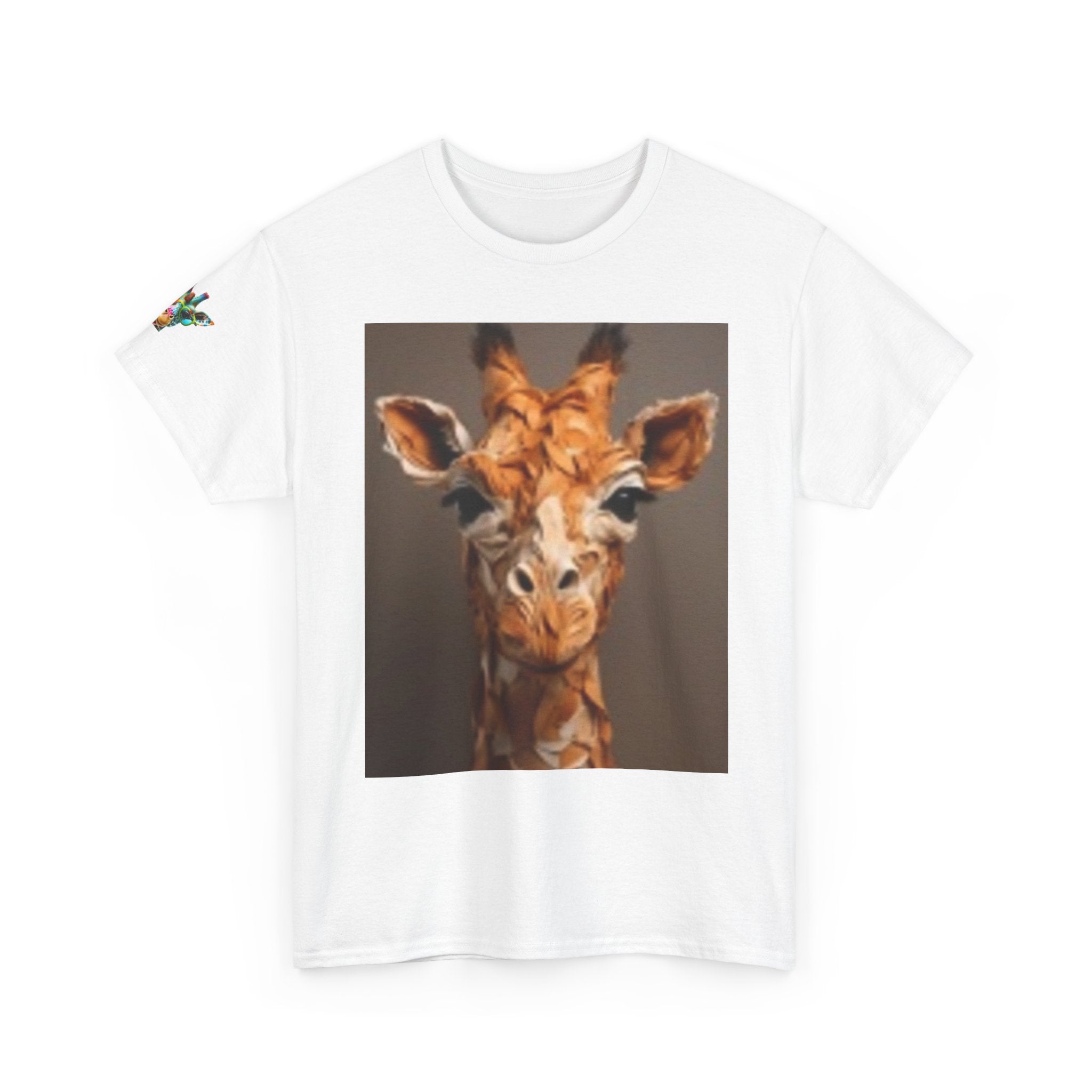 Giraffe Portrait Tee - Cute Watercolor Animal Graphic T-Shirt