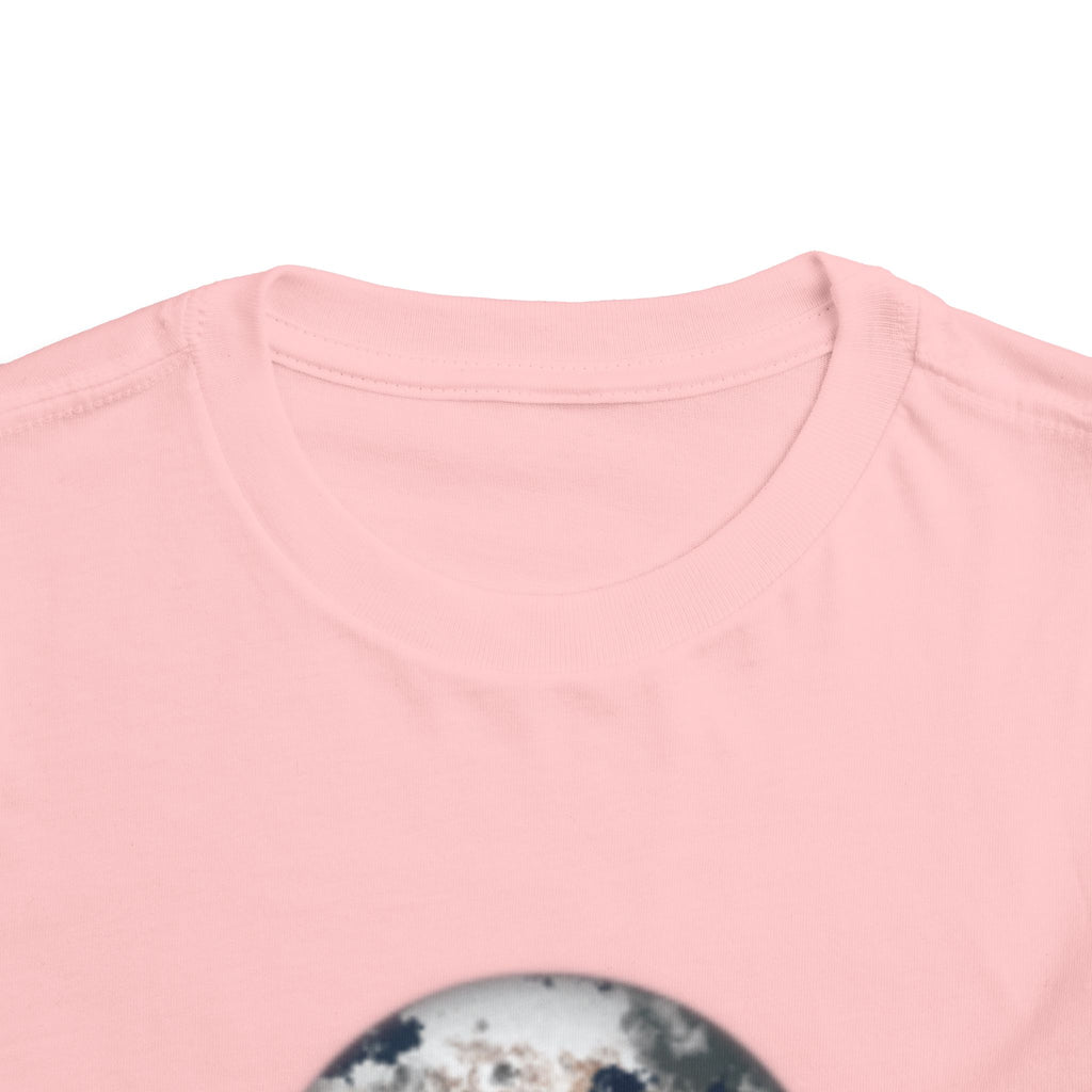 Toddler Tee with Earth Globe & Earth Facts Graphic — Kids Space & Nature Shirt