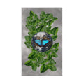 Earth Blue Butterfly & Earth Facts and Green Leaves Hand Towel