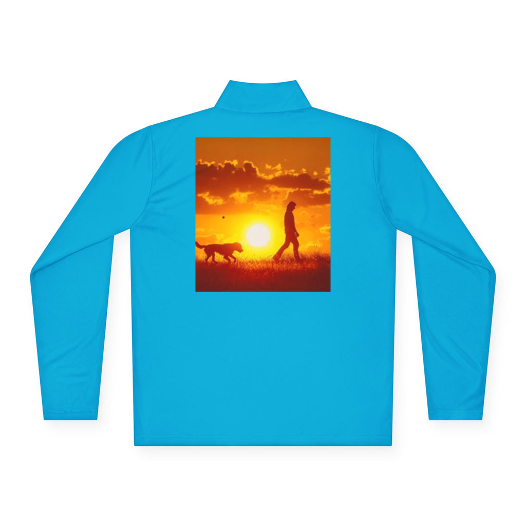 Dog Walk Sunset Quarter-Zip Pullover