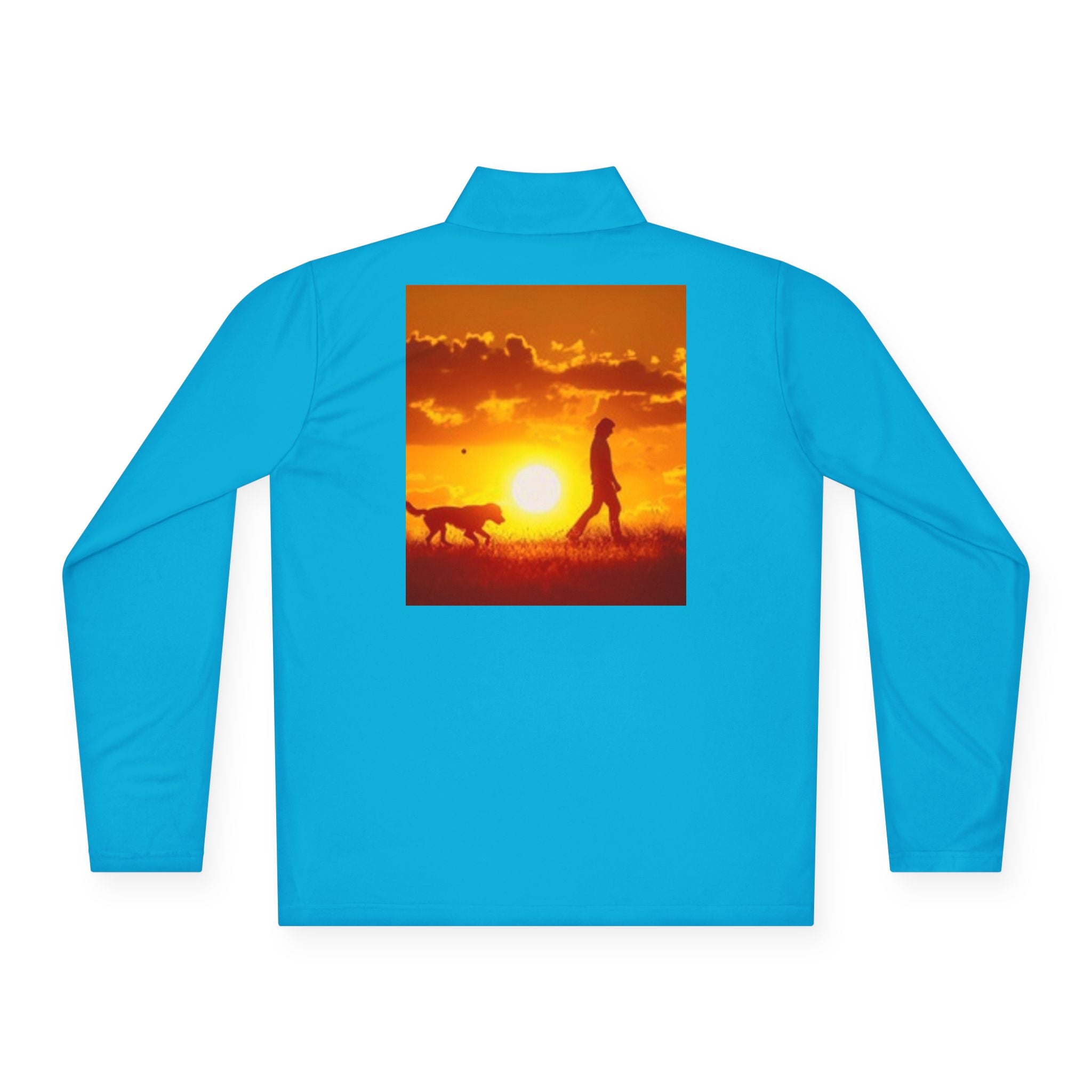 Dog Walk Sunset Quarter-Zip Pullover