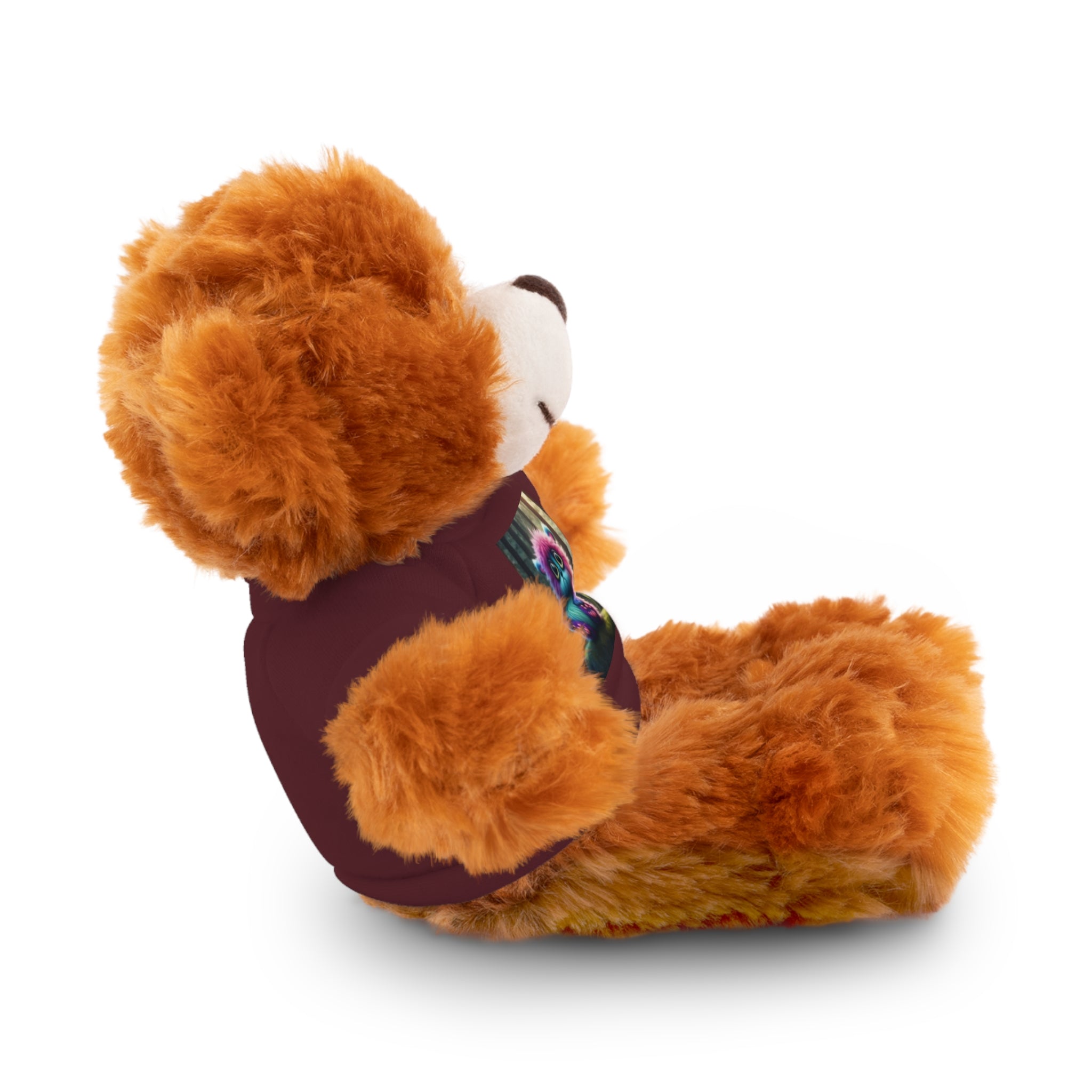 Brown Plush Teddy Bear with Cute Coffee Mug Tee - Gift for Kids & Coffee Lovers