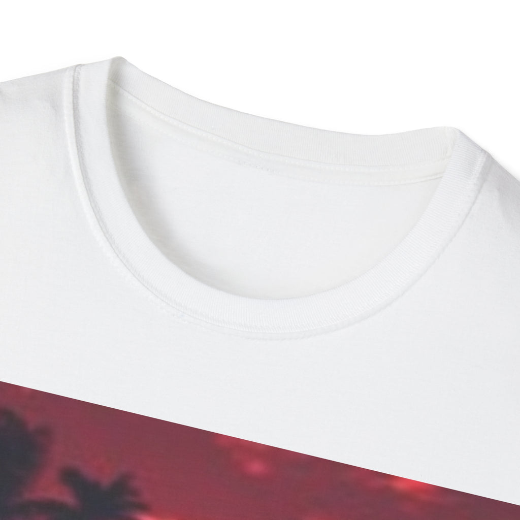 Retro Sunset T-Shirt — Tropical Palm Beach Sunset Graphic