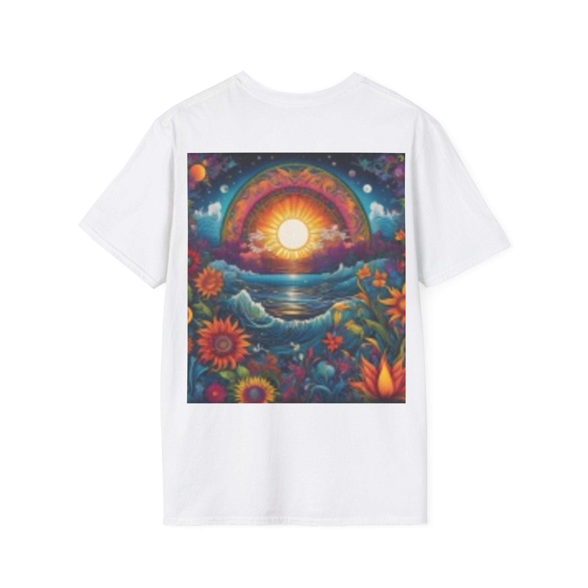 Mermaid Portrait T-Shirt — Artistic Red-Headed Siren Graphic Tee