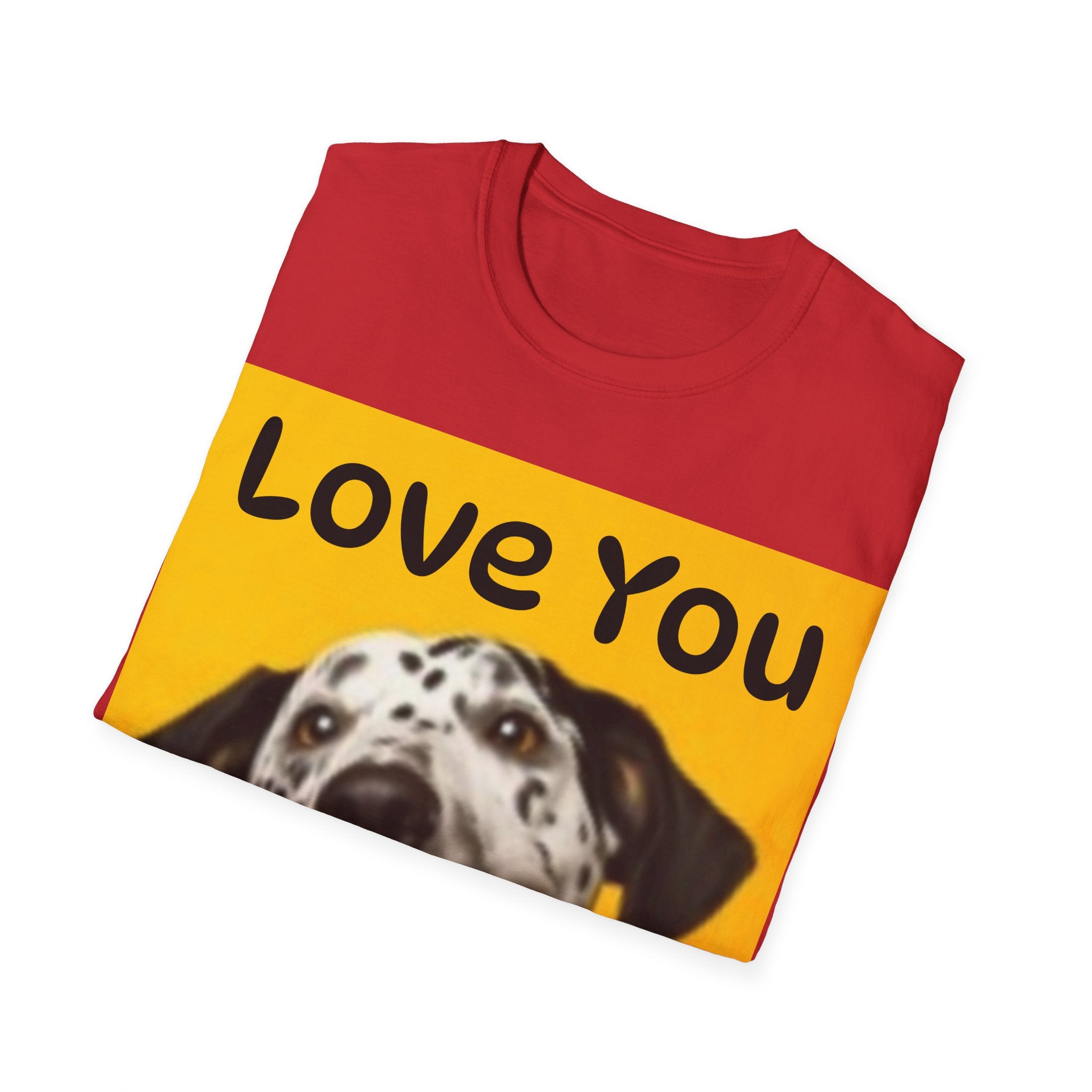 Dog Love You & Beautiful Sunset Unisex Softstyle T-Shirt Pet Lovers T-shirt