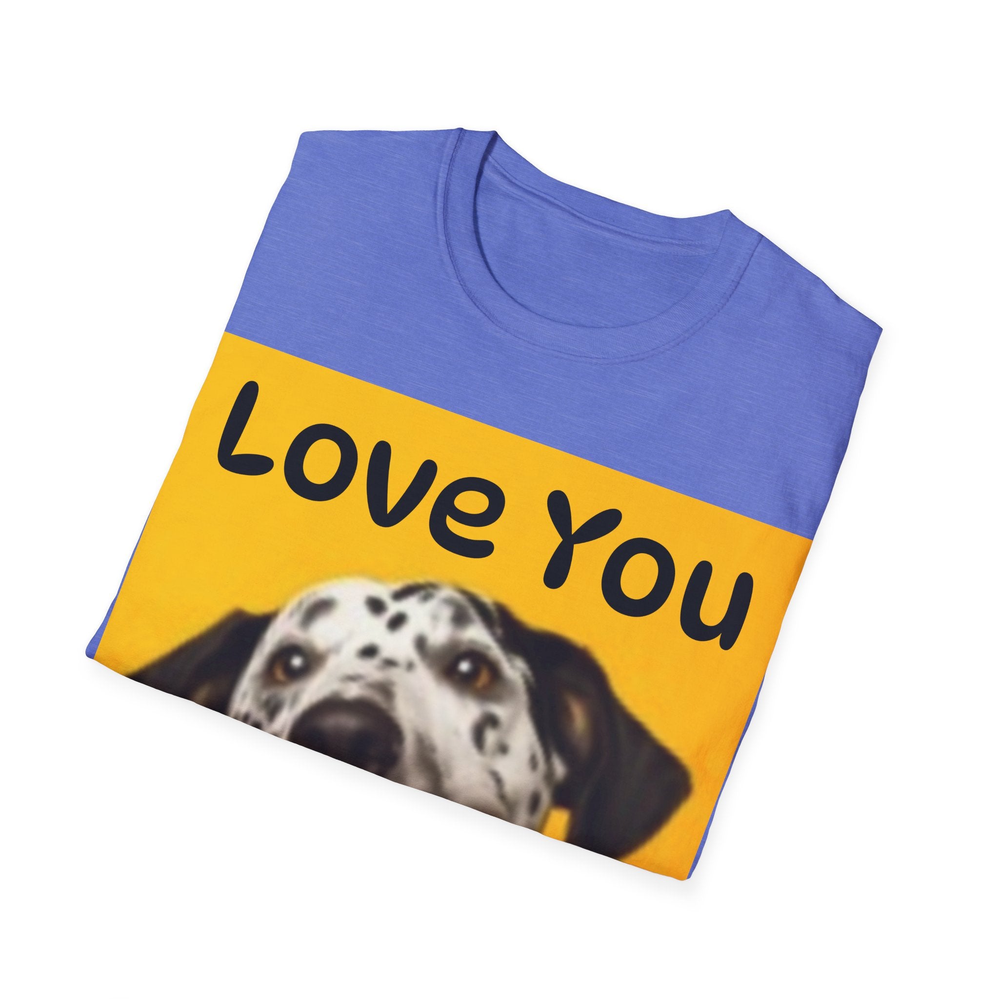 Dog Love You & Beautiful Sunset Unisex Softstyle T-Shirt Pet Lovers T-shirt