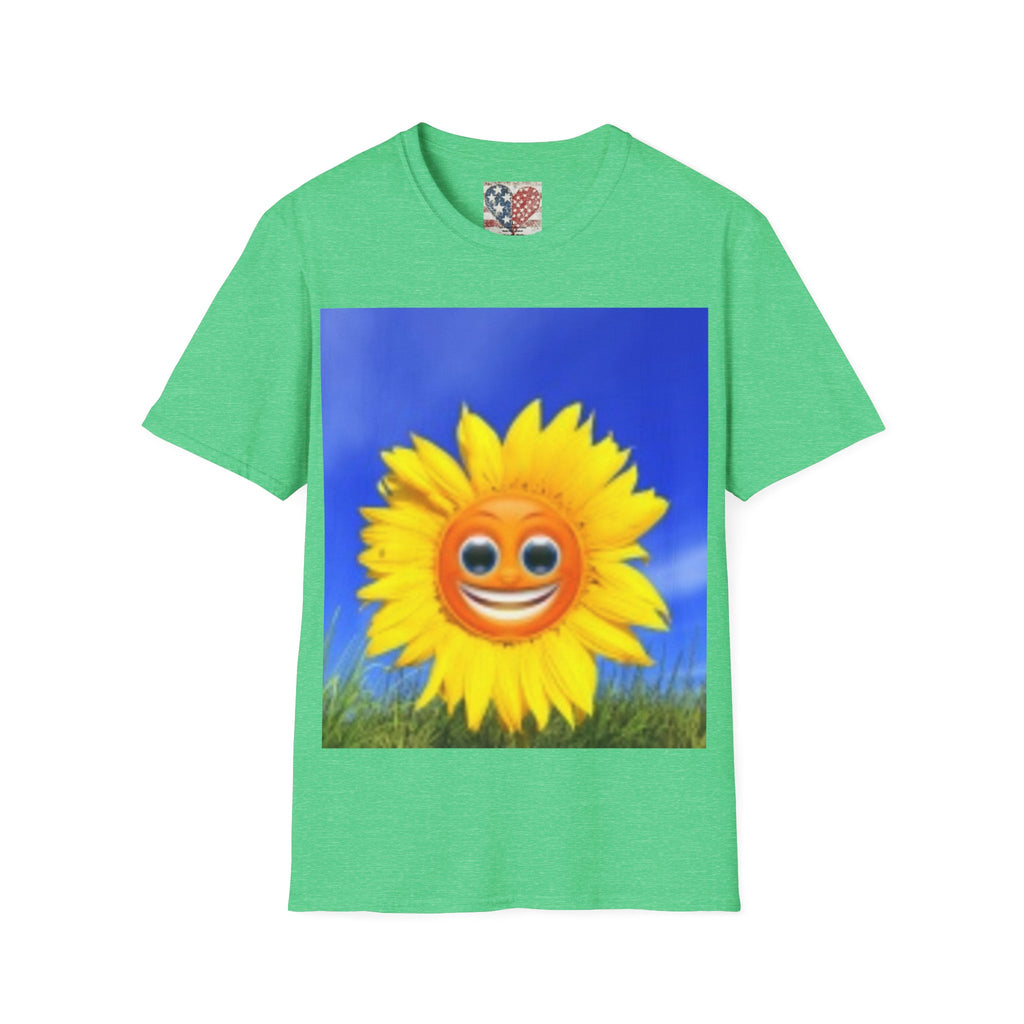 Sunflower Smile T-Shirt — Bright Happy Floral Graphic Tee