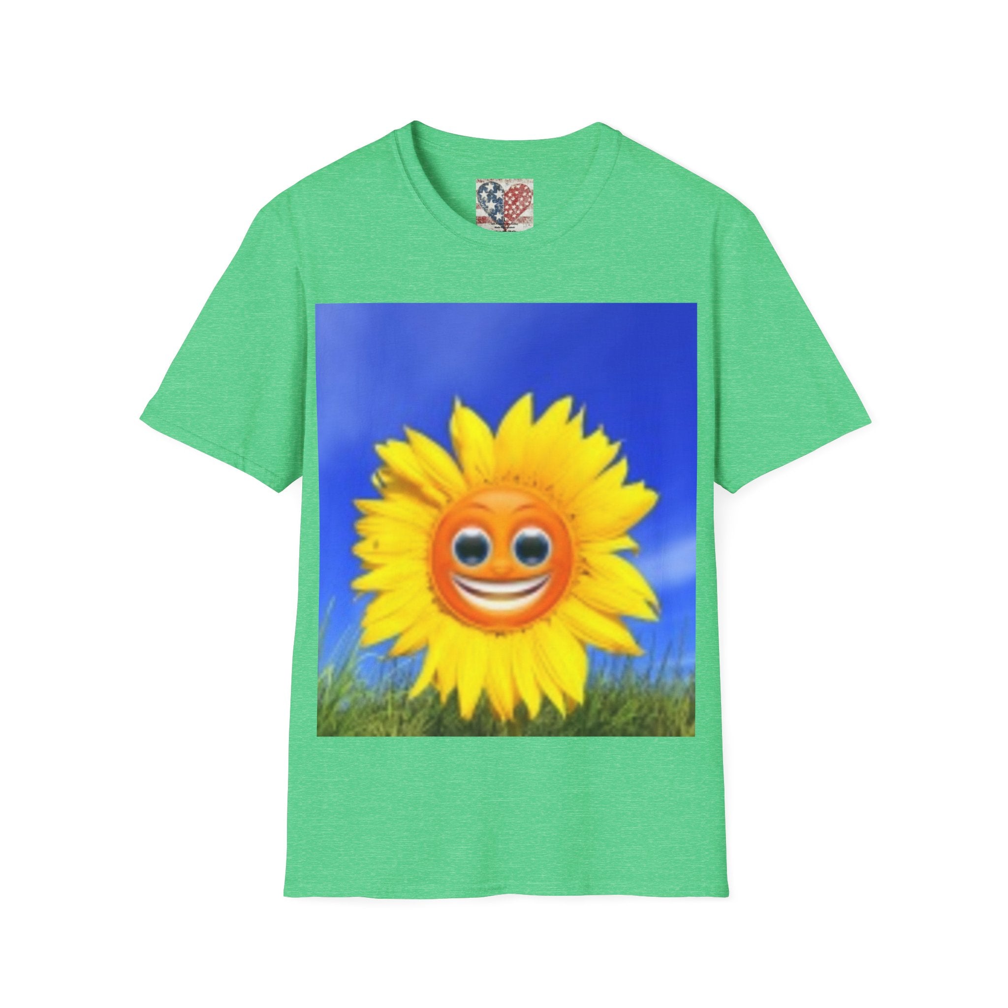 Sunflower Smile T-Shirt — Bright Happy Floral Graphic Tee
