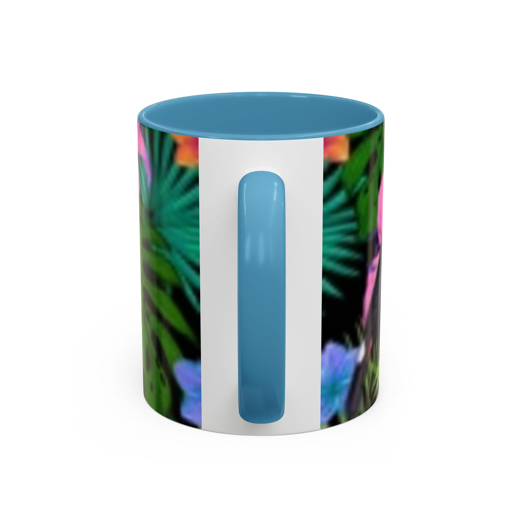 Tropical Floral Coffee Mug — Colorful Paradise Accent Mug (11/15 oz)