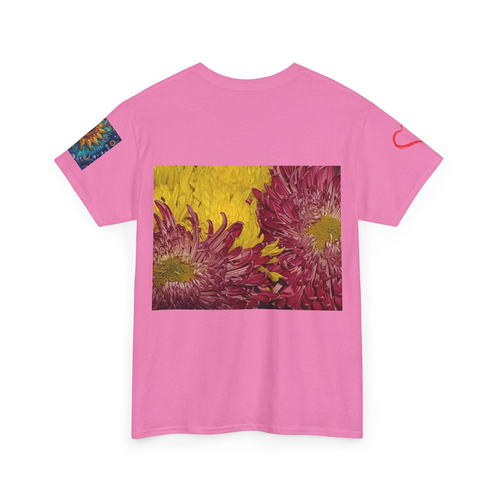 Floral Vase Graphic T-shirt — Minimal Botanical Bouquet T-Shirt
