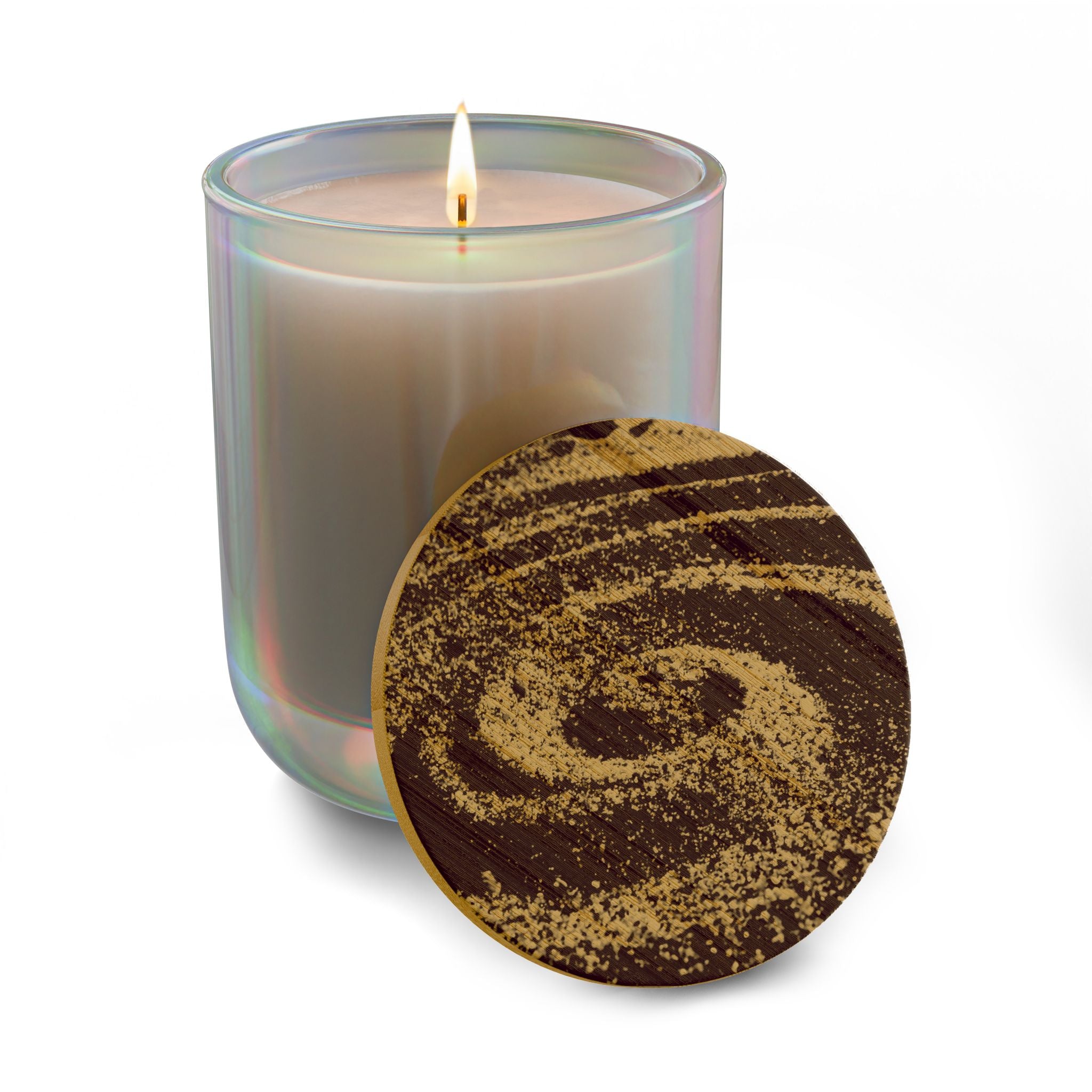 Swirl Sand Engraved 14oz Scented Soy Candle – Swirl Lid Aromatherapy Candle