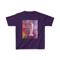 Kids T-shirt — Yummy Strawberry Shake ~ Colorful Abstract Watercolor Square Art