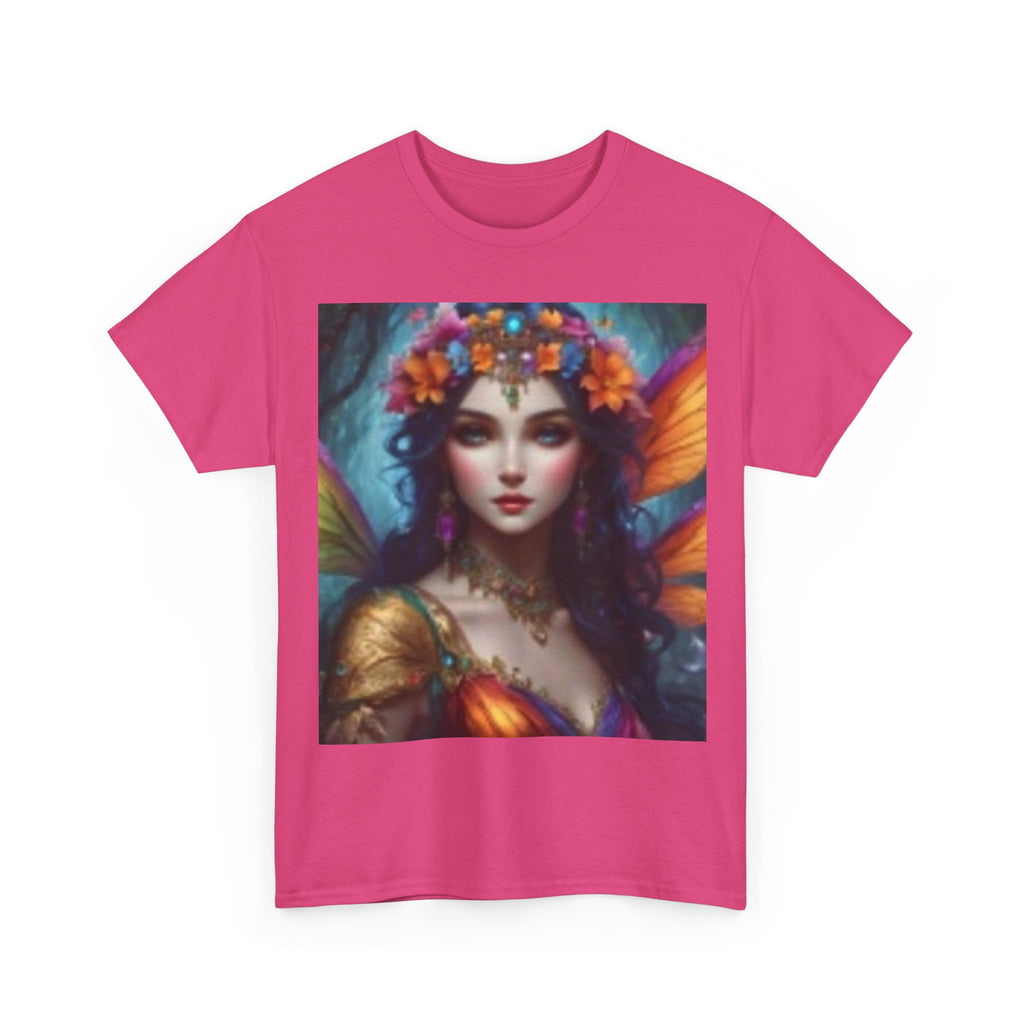 Fairy Queen Portrait T-Shirt — Ethereal Floral Fantasy Tee