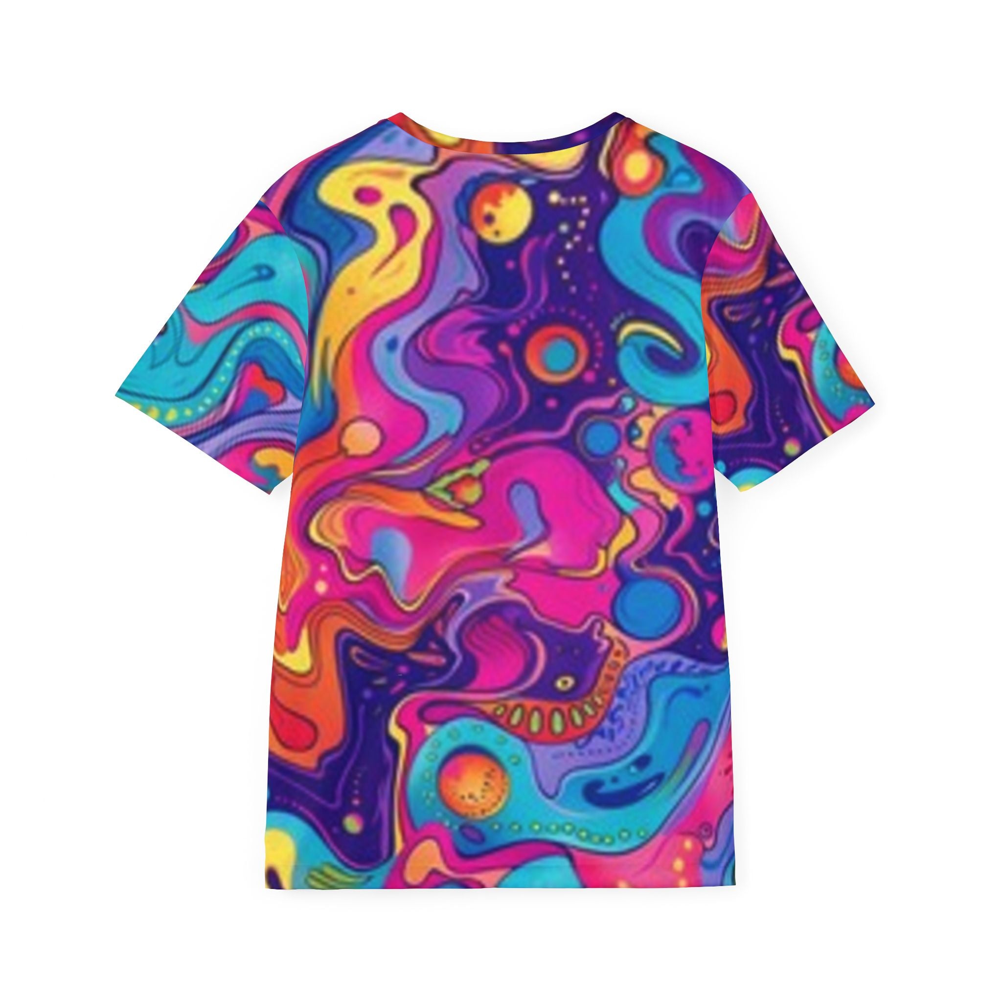 Psychedelic Swirl Men's Jersey — Vibrant Colors