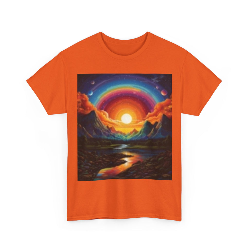 Sunset Rainbow Landscape T-Shirt