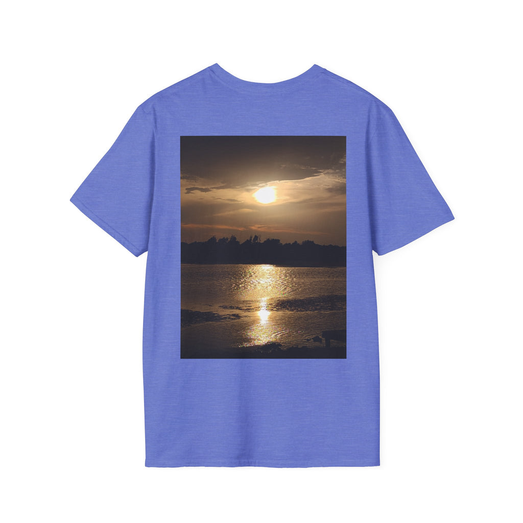 Dog Love You & Beautiful Sunset Unisex Softstyle T-Shirt Pet Lovers T-shirt