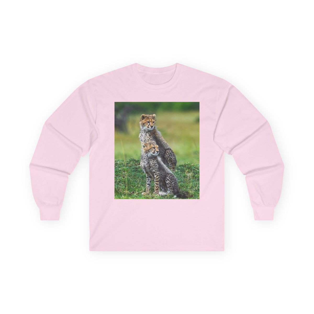 Cheetah Cubs Photo Long Sleeve Tee