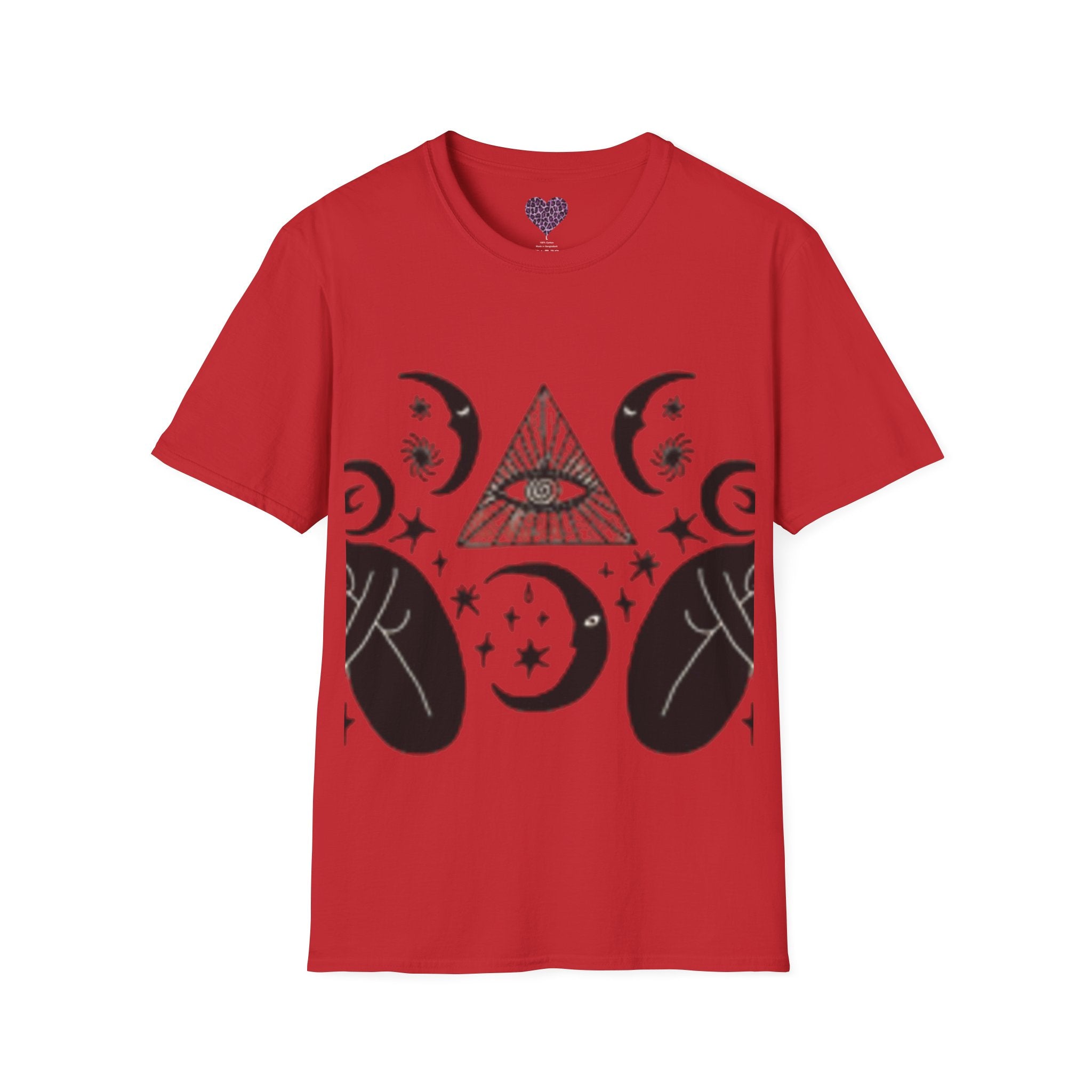Mystic Moon Eye T-Shirt — Celestia lGraphic T-shirt  with Floral Back Panel