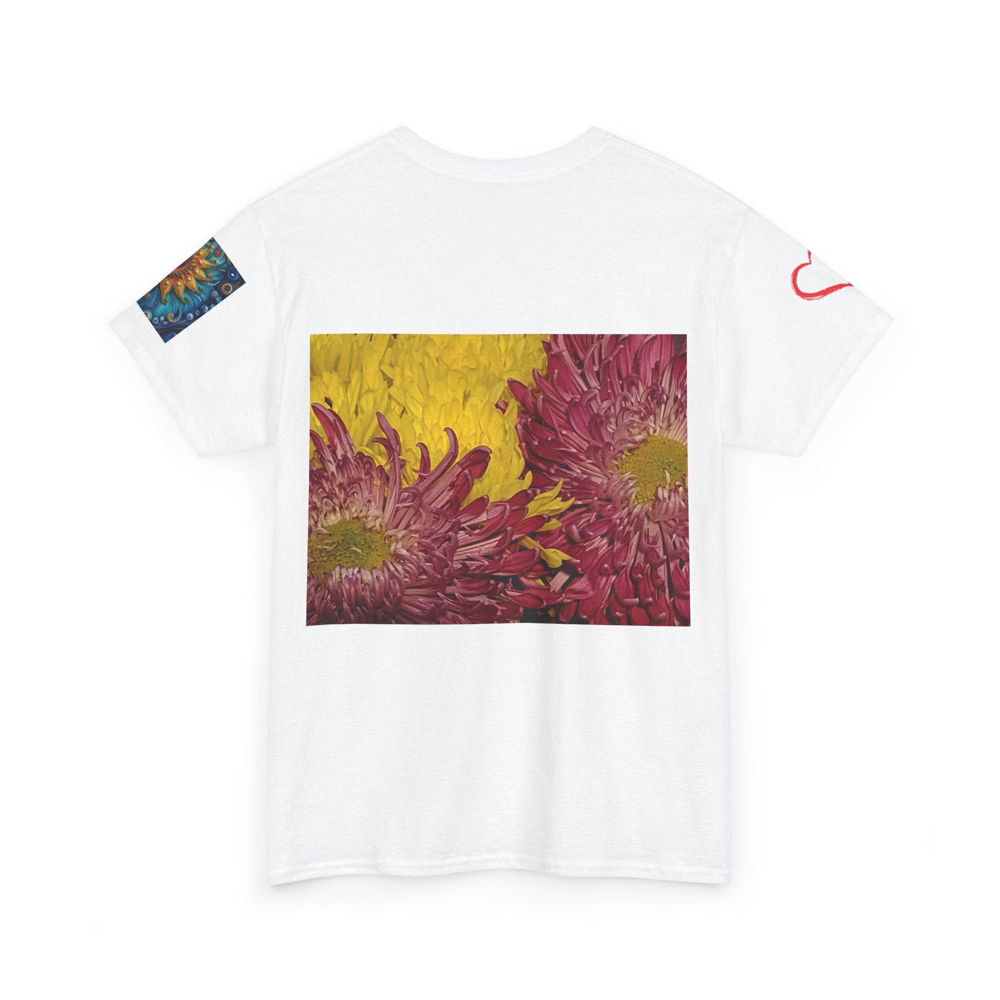 Floral Vase Graphic T-shirt — Minimal Botanical Bouquet T-Shirt